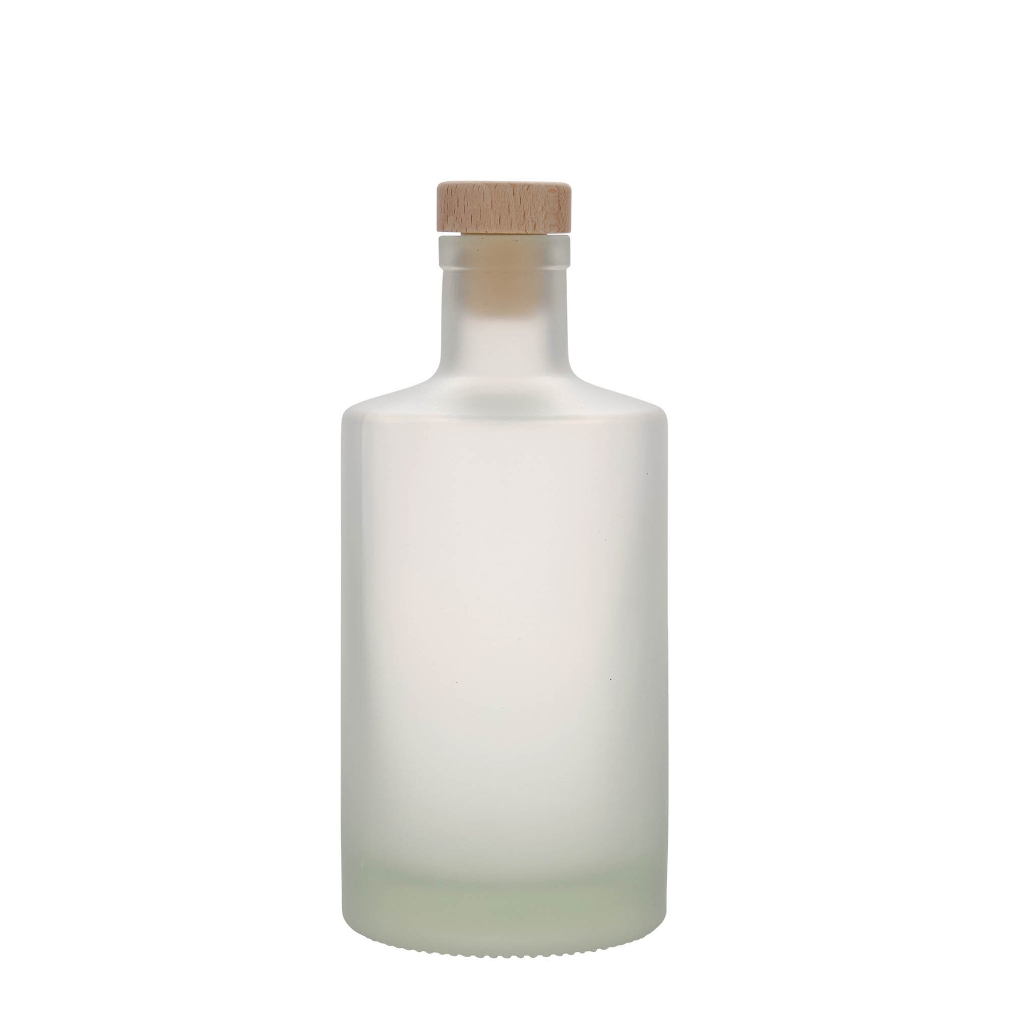 500 ml Glasflasche 'Caroline', geeist, Mündung: Kork 500 ml Glasflasche 'Caroline', geeist, Mündung: Kork