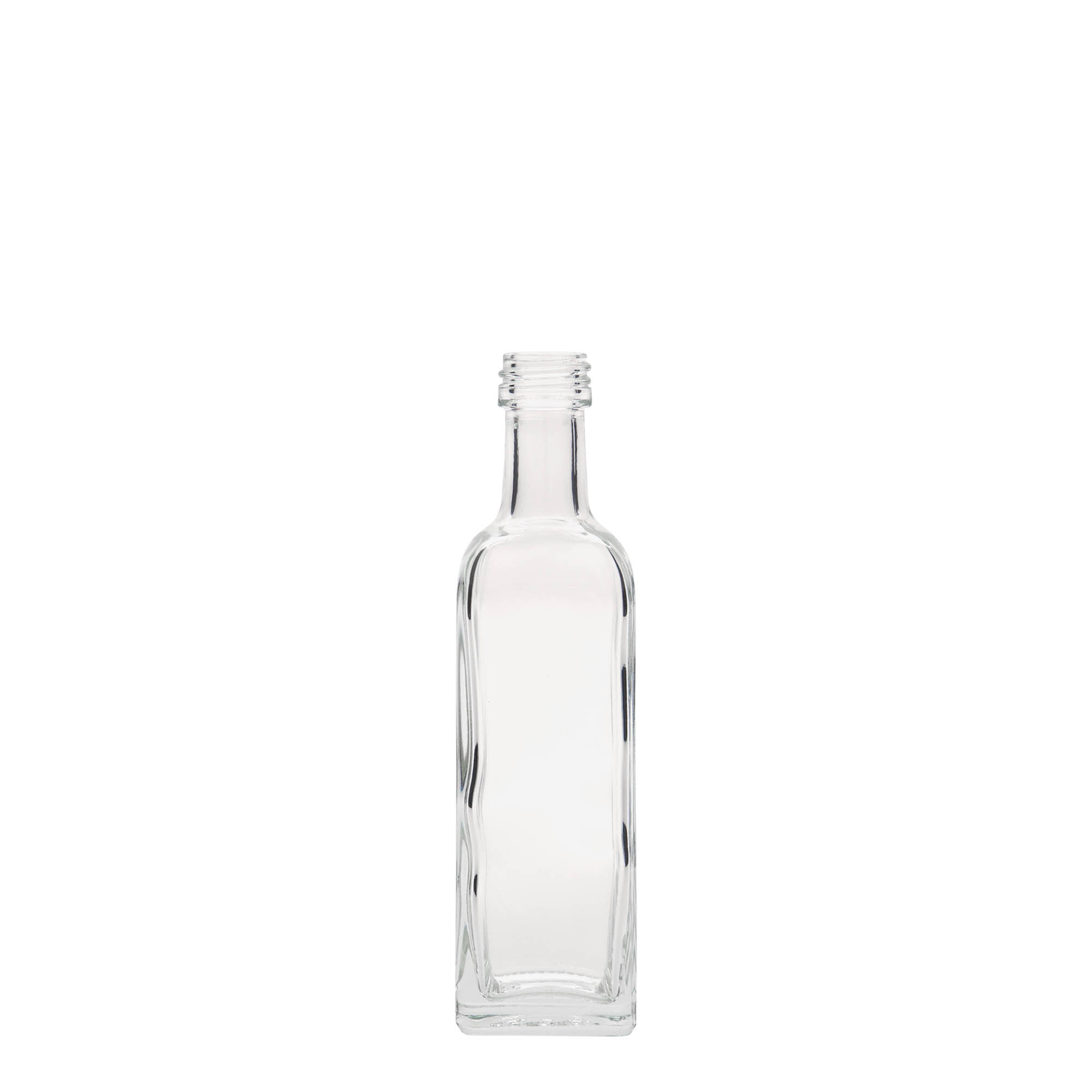 60 ml Glasflasche 'Marasca', quadratisch, Mündung: PP 18 60 ml Glasflasche 'Marasca', quadratisch, Mündung: PP 18