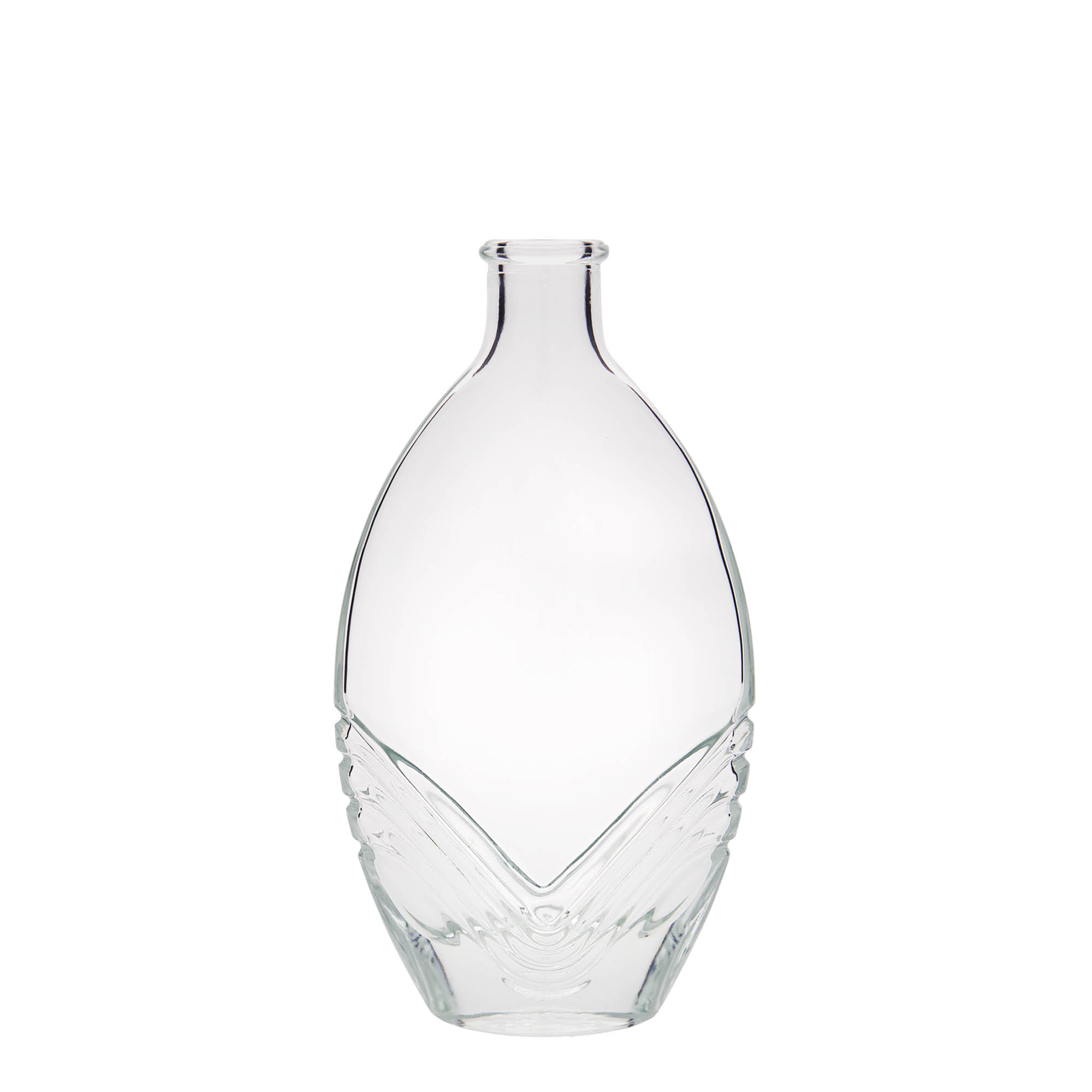 200 ml Glasflasche 'Florence', oval, Mündung: Kork
