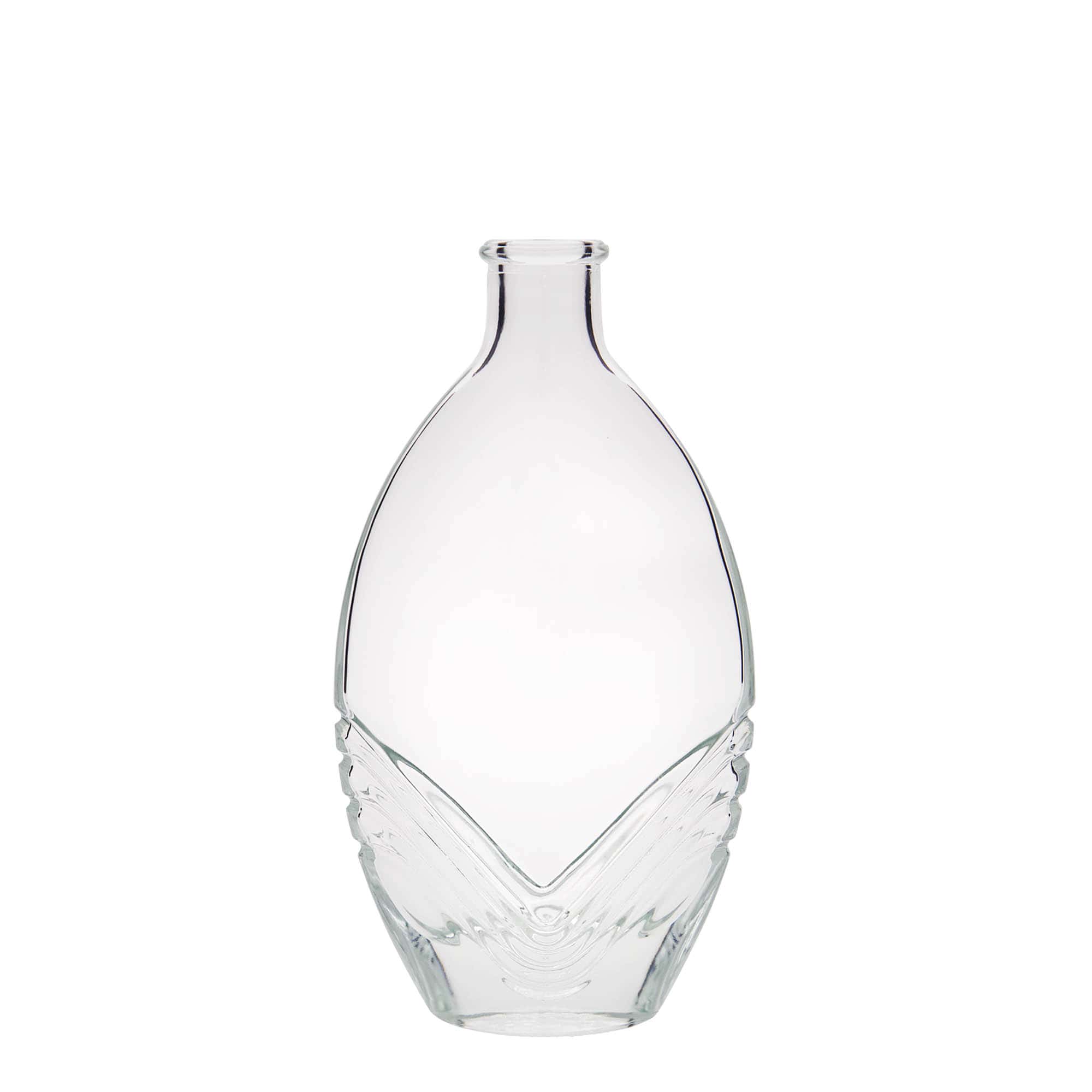 200 ml Glasflasche „Florence“, oval, Mündung: Kork