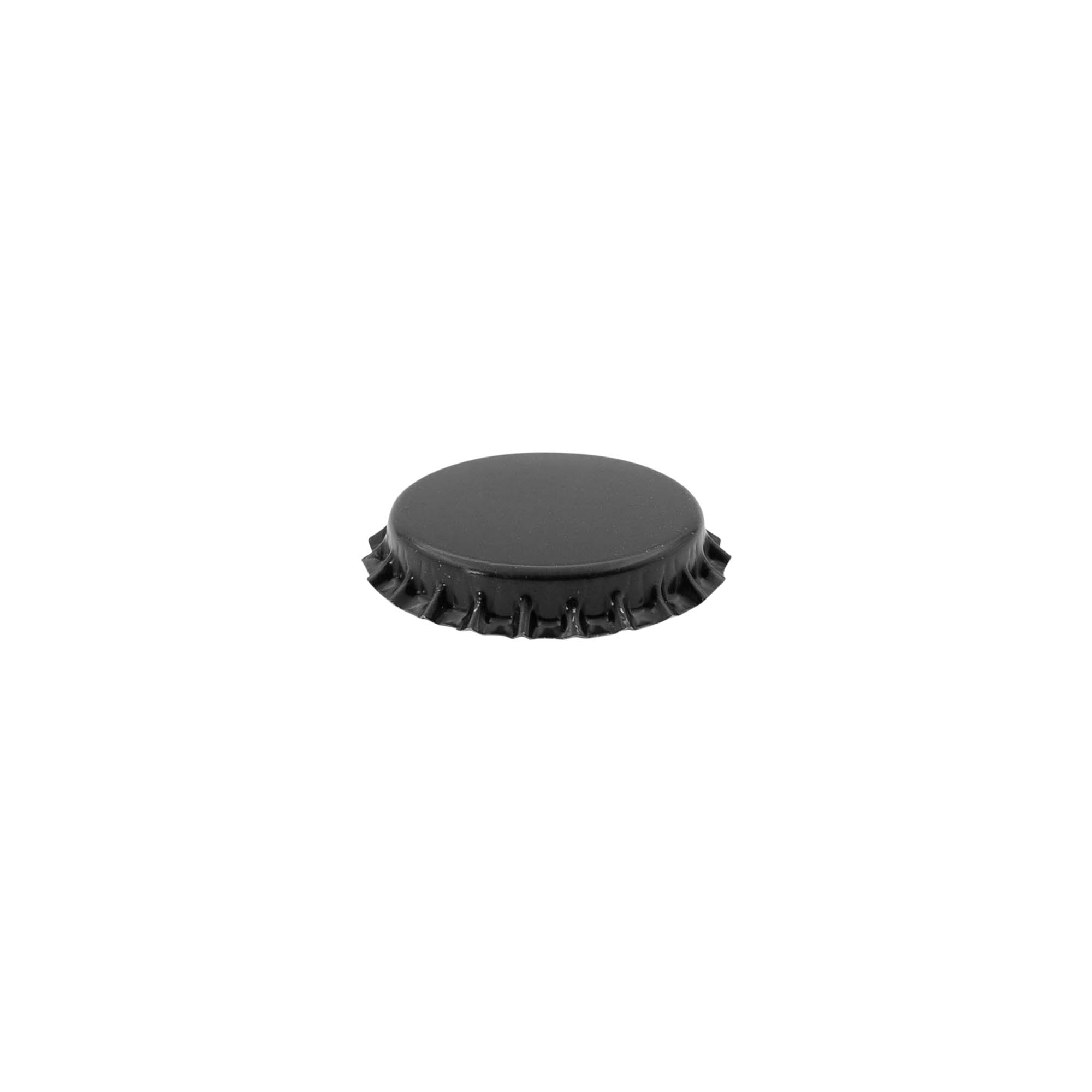Kronkorken 29 mm, Metall, schwarz Kronkorken 29 mm, Metall, schwarz