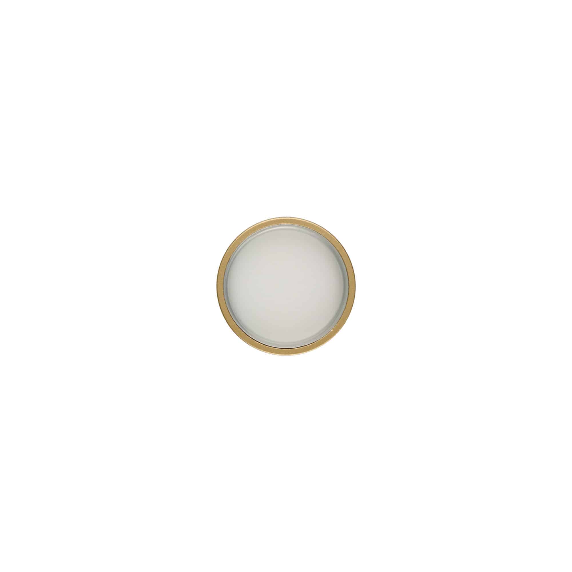 Schraubverschluss, ABS-Kunststoff, gold-matt, für Mündung: GPI 33/400