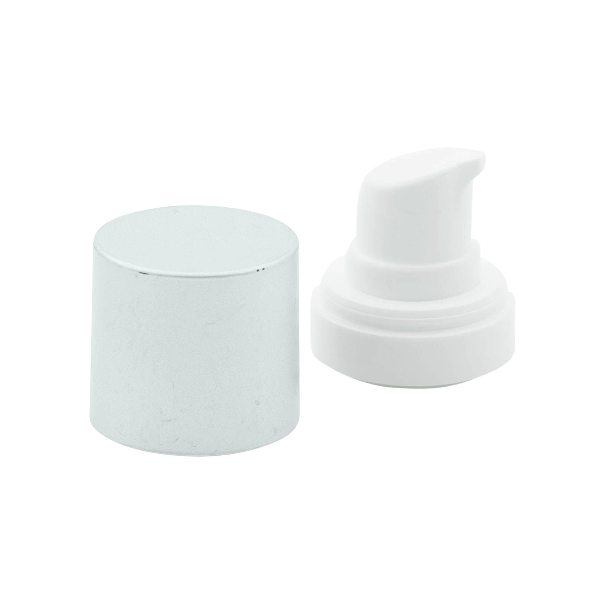 Airless Dispenser Pumpkopf „Micro“, PP-Kunststoff, silber