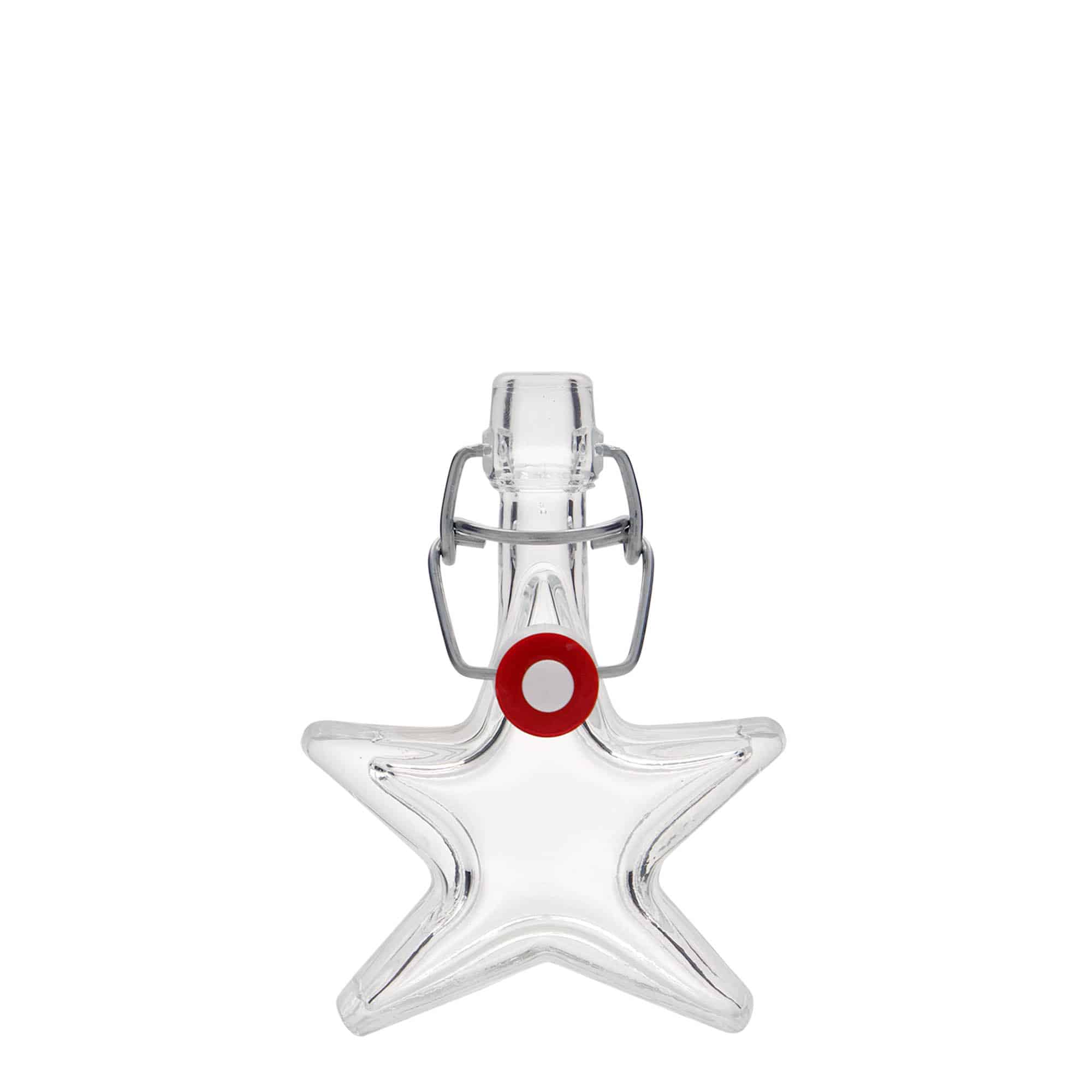 40 ml Glasflasche 'Stern', Mündung: Bügelverschluss 40 ml Glasflasche 'Stern', Mündung: Bügelverschluss