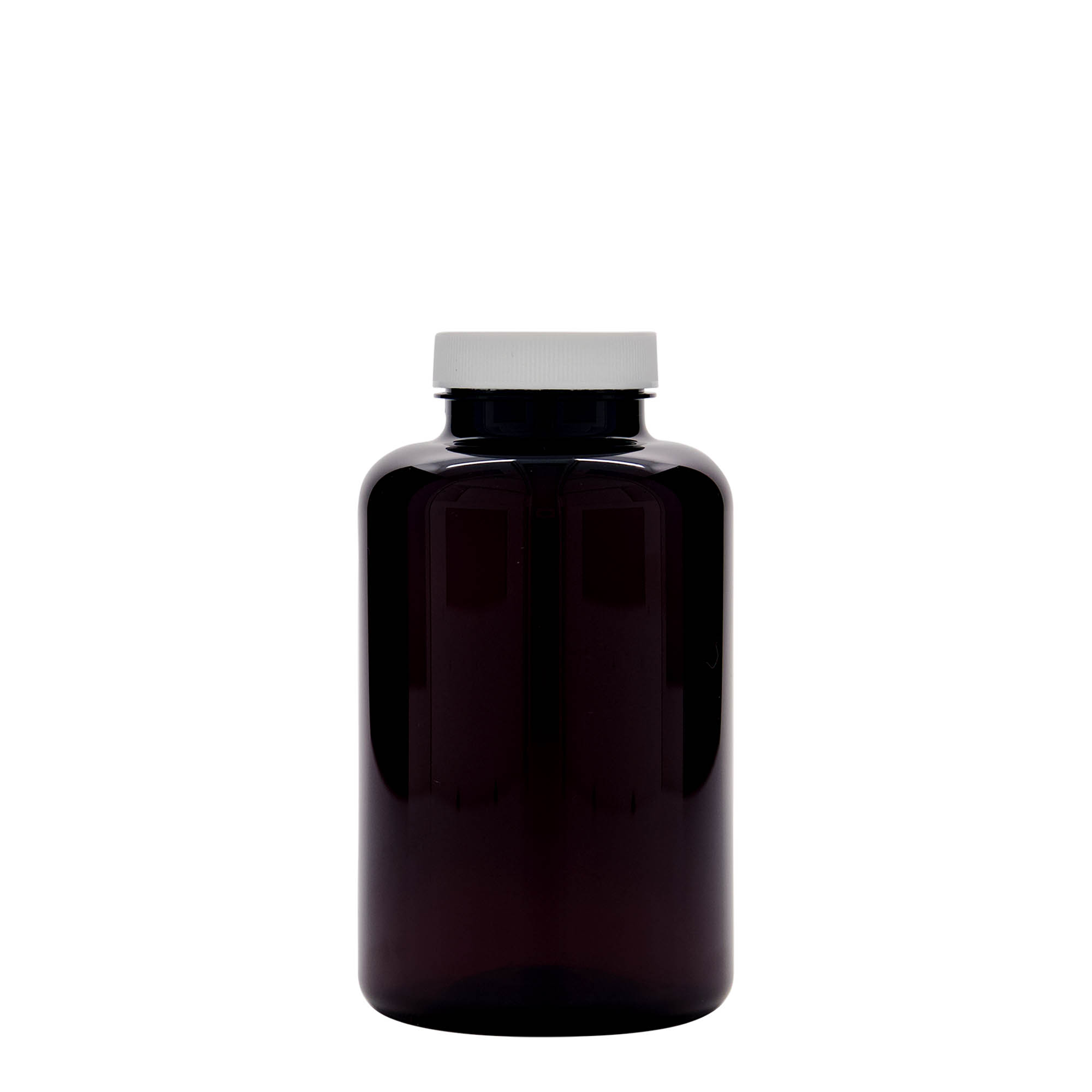 500 ml PET-Packer, Kunststoff, braun, Mündung: 45/400