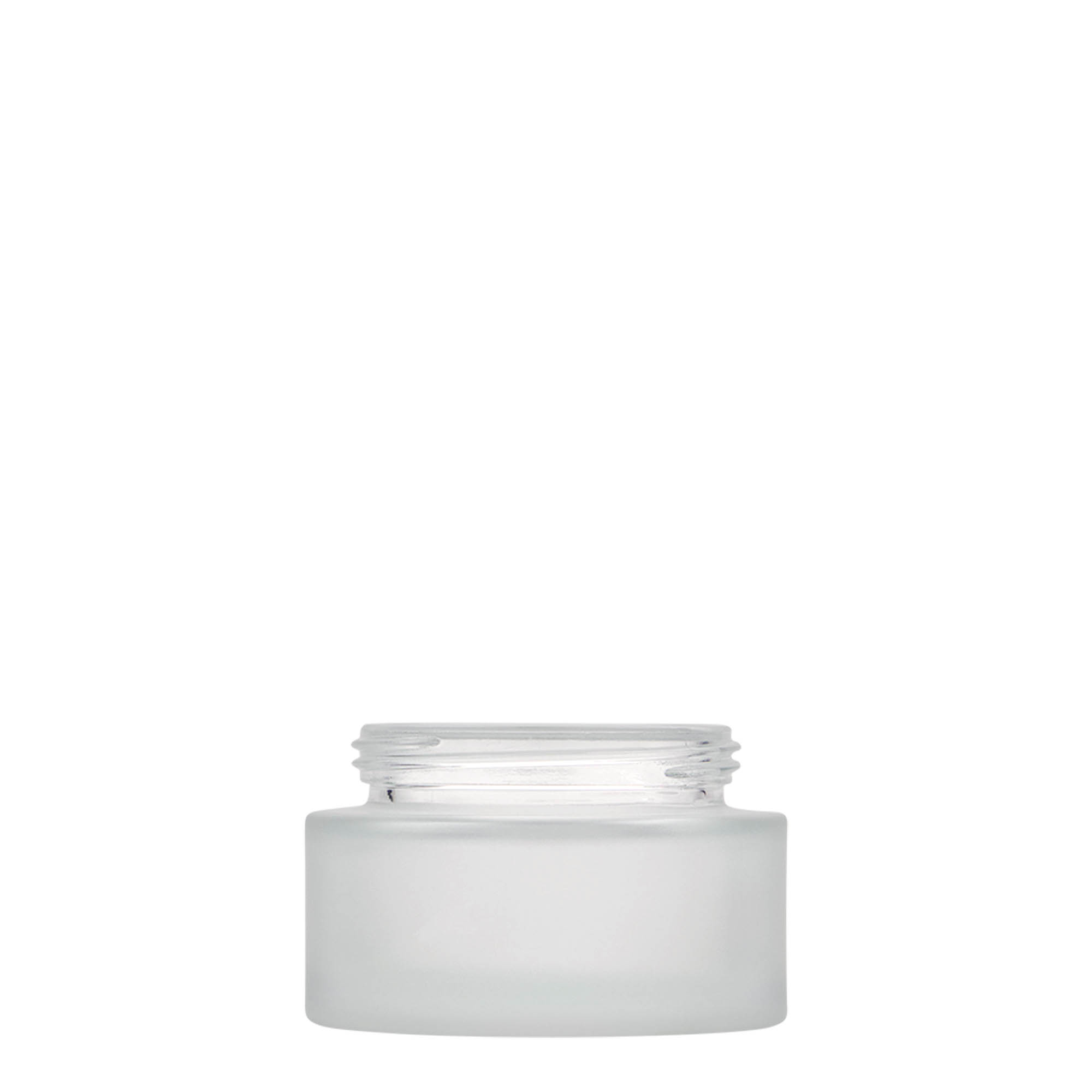 50 ml Tiegel 'Platin Edition', Glas, geeist, Mündung: Schraubverschluss