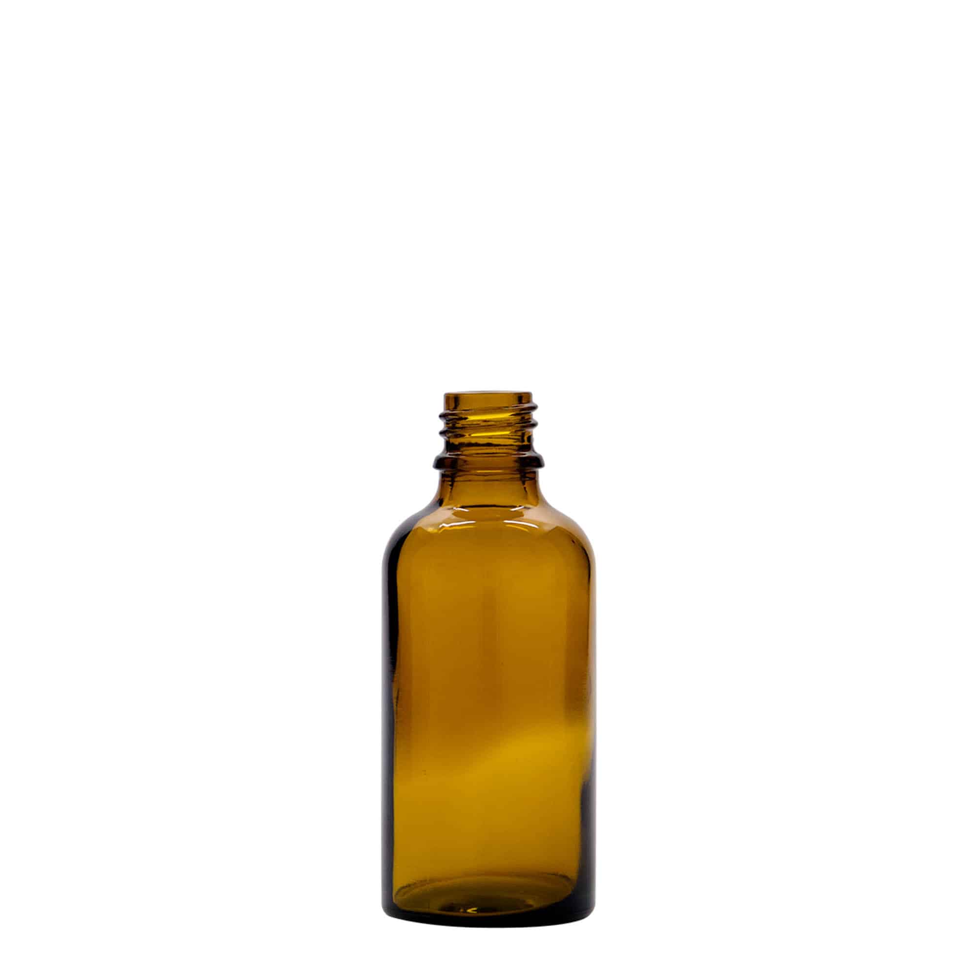 50 ml Pipettenflasche Medizin, Glas, braun-rot, Mündung: DIN 18 50 ml Pipettenflasche Medizin, Glas, braun-rot, Mündung: DIN 18