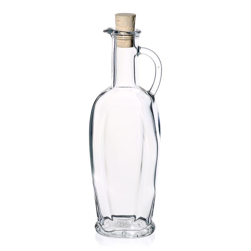 250 ml Glasflasche 'Eleganta', oval, Mündung: Kork 250 ml Glasflasche 'Eleganta', oval, Mündung: Kork