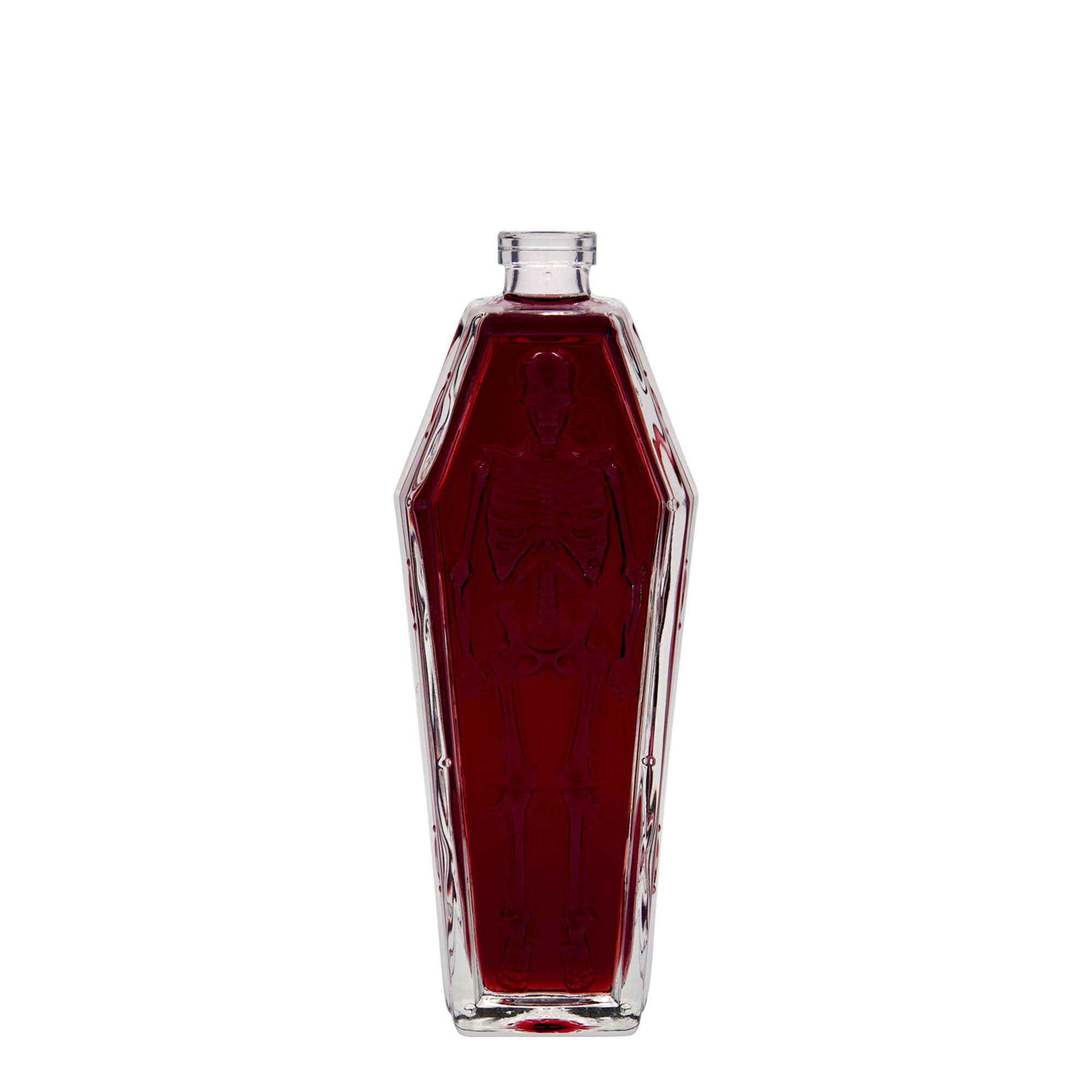 200 ml Glasflasche „Sarg“, Mündung: Kork