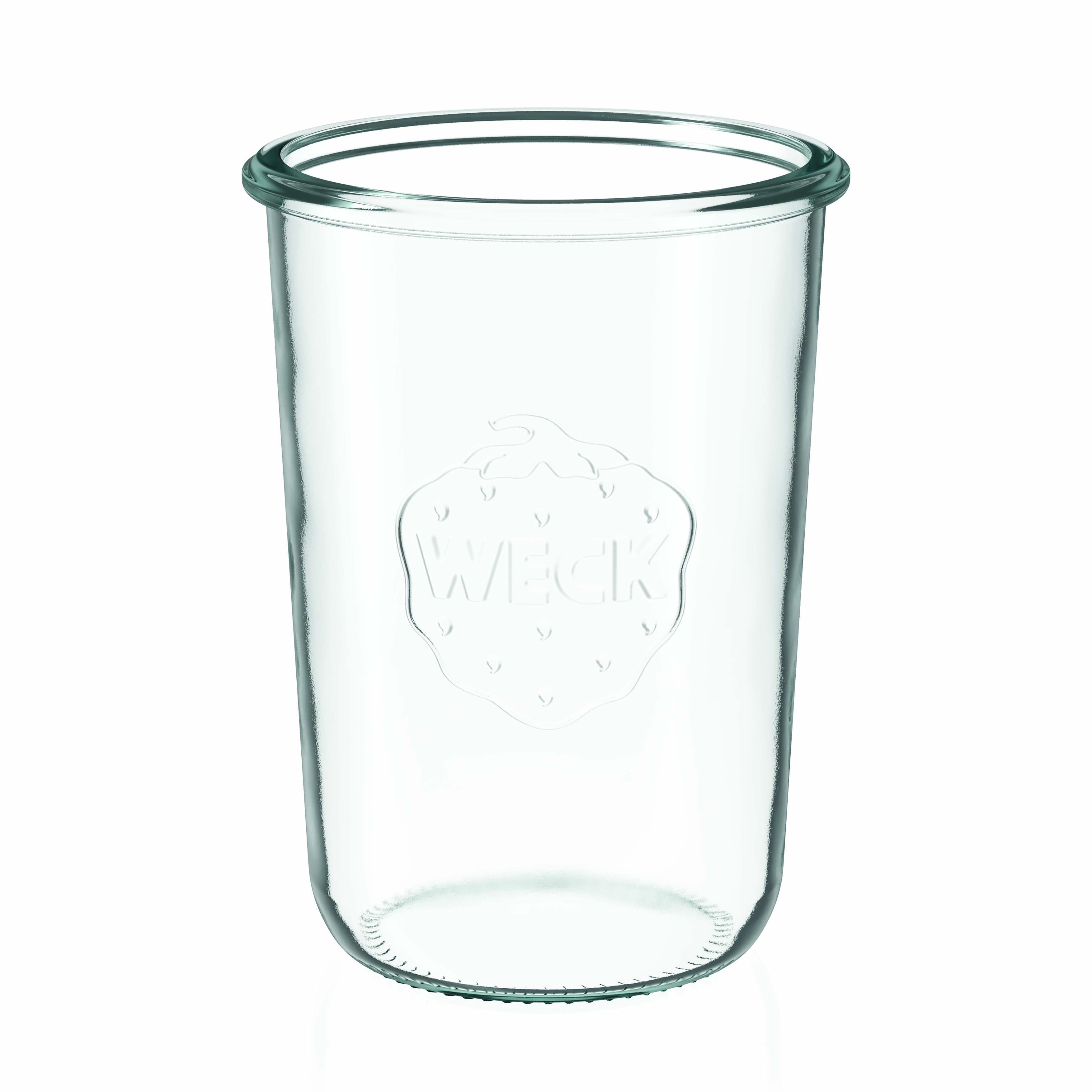 6x 850 ml WECK-Sturzglas mit Glasdeckel RR 100