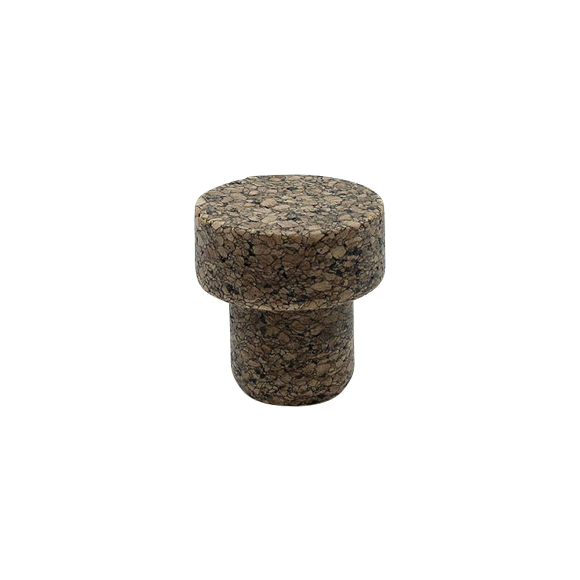 Griffkorken 'Sharp' 22,5 mm, Corkcoal, für Mündung: Kork Griffkorken 'Sharp' 22,5 mm, Corkcoal, für Mündung: Kork
