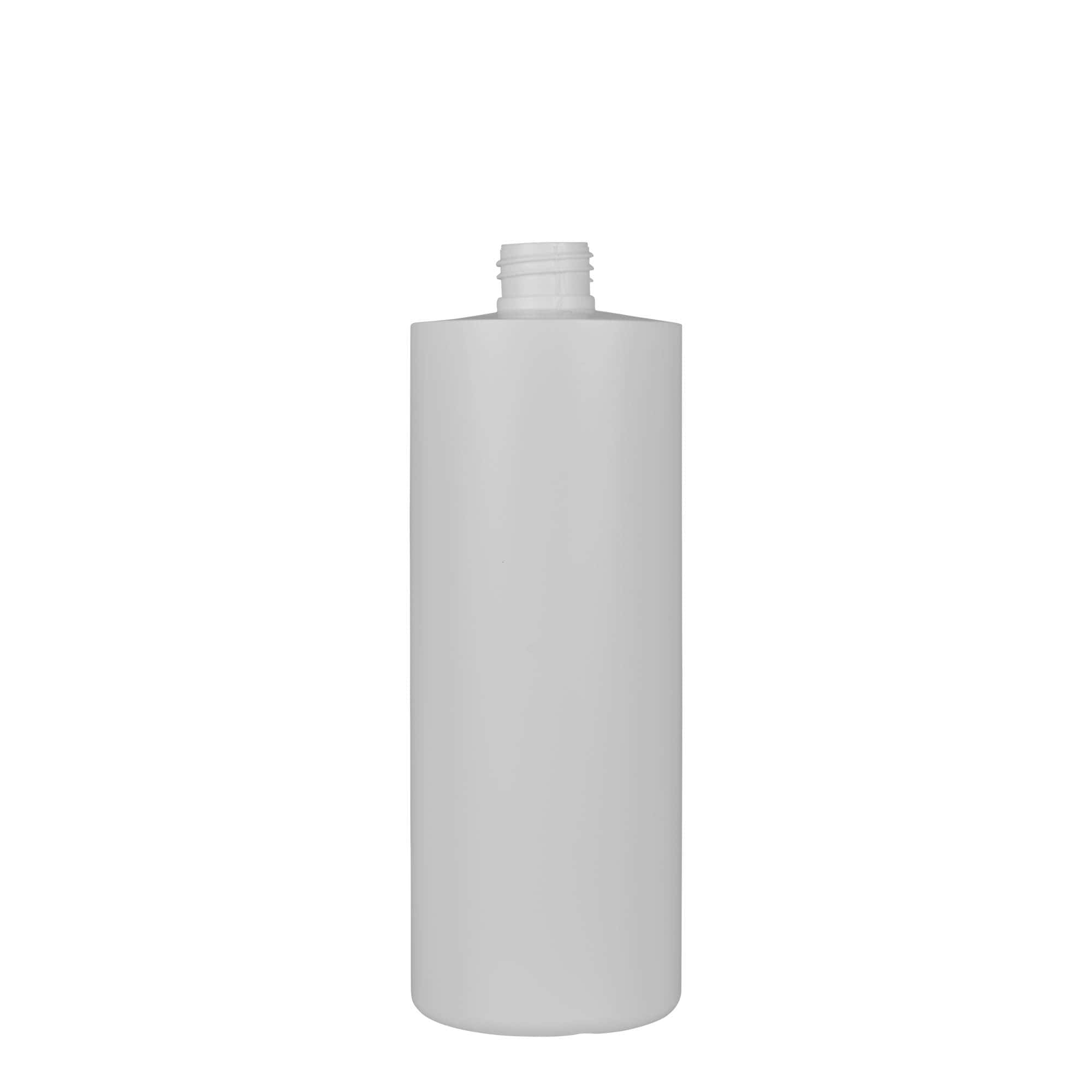 500 ml Kunststoffflasche 'Pipe', Green HDPE, weiß, Mündung: GPI 24/410 500 ml Kunststoffflasche 'Pipe', Green HDPE, weiß, Mündung: GPI 24/410