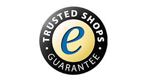 Trusted Shops Logo Logo Trusted Shops in Bunt auf weißem Hintergrund