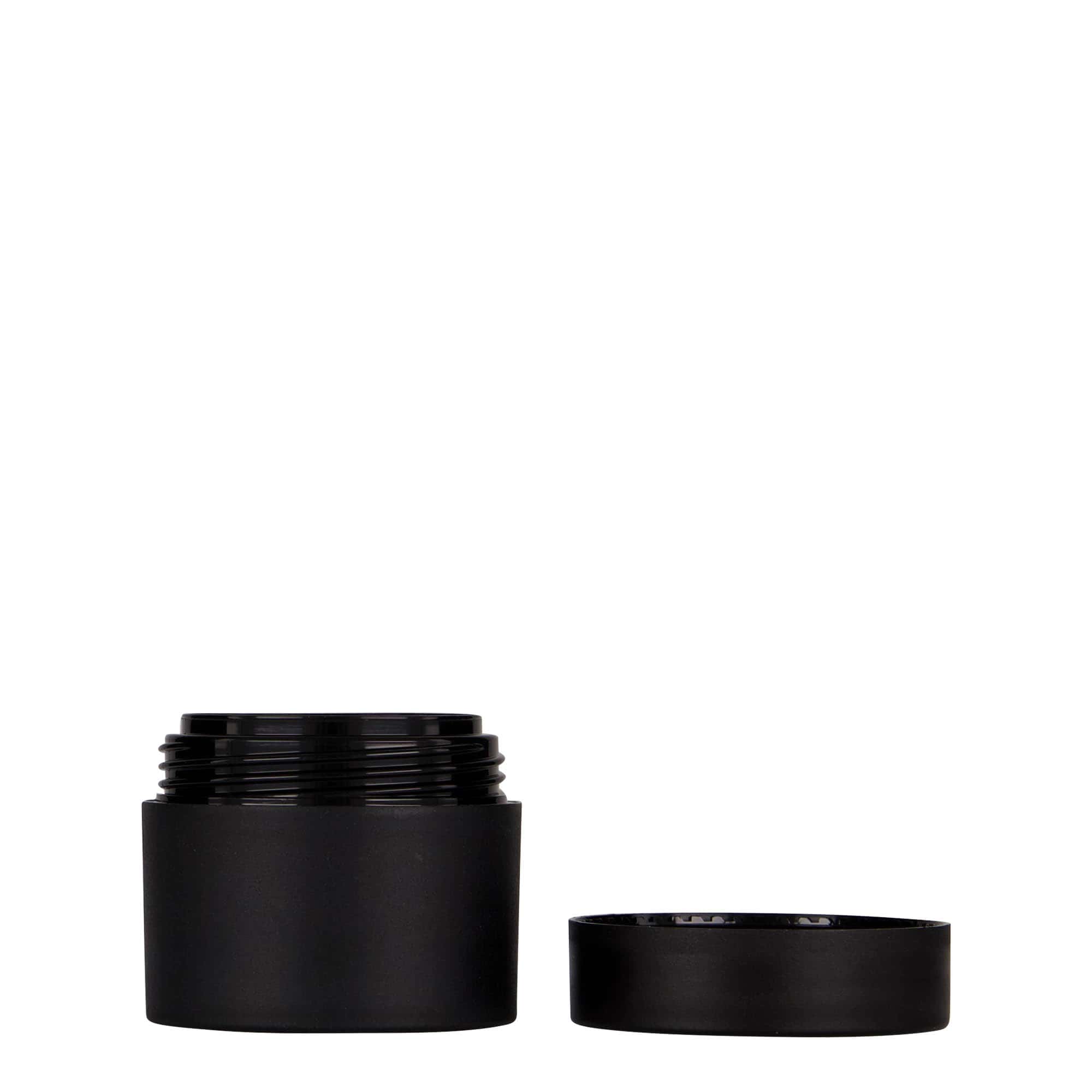 30 ml Kunststoffdose 'Antonella', PP, schwarz, Mündung: Schraubverschluss 30 ml Kunststoffdose 'Antonella', PP, schwarz, Mündung: Schraubverschluss