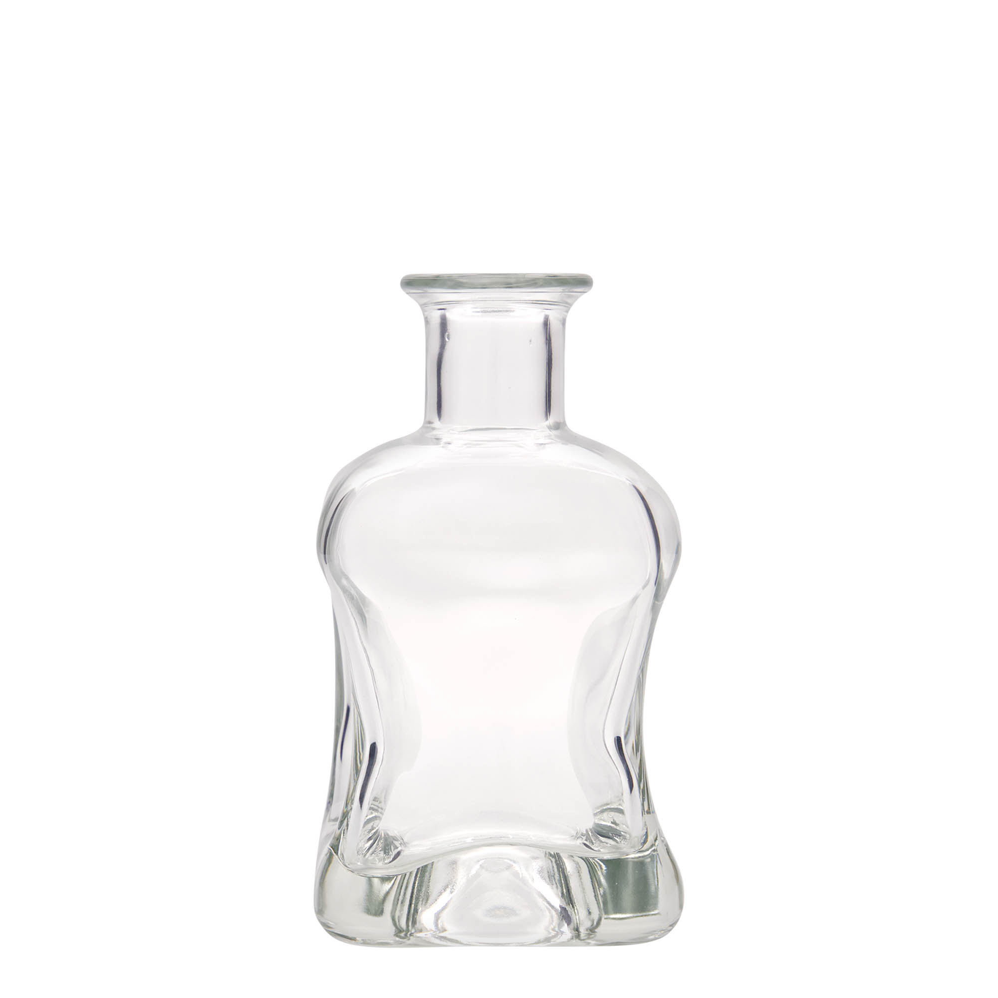 350 ml Glasflasche 'Dublin', quadratisch, Mündung: Kork 350 ml Glasflasche 'Dublin', quadratisch, Mündung: Kork