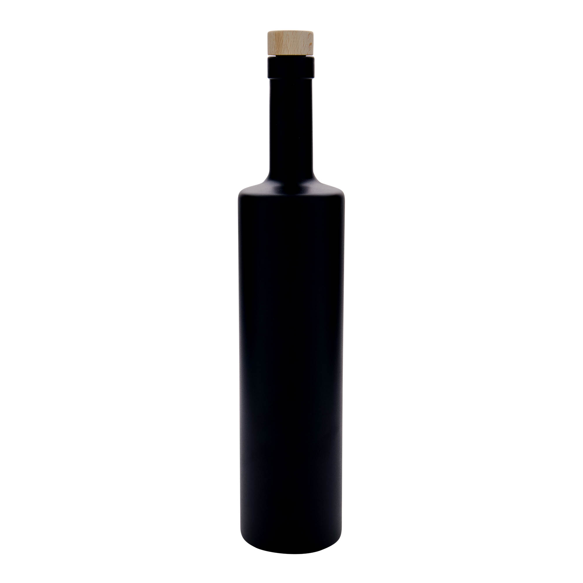 700 ml Glasflasche 'Centurio', schwarz, Mündung: Kork 700 ml Glasflasche 'Centurio', schwarz, Mündung: Kork