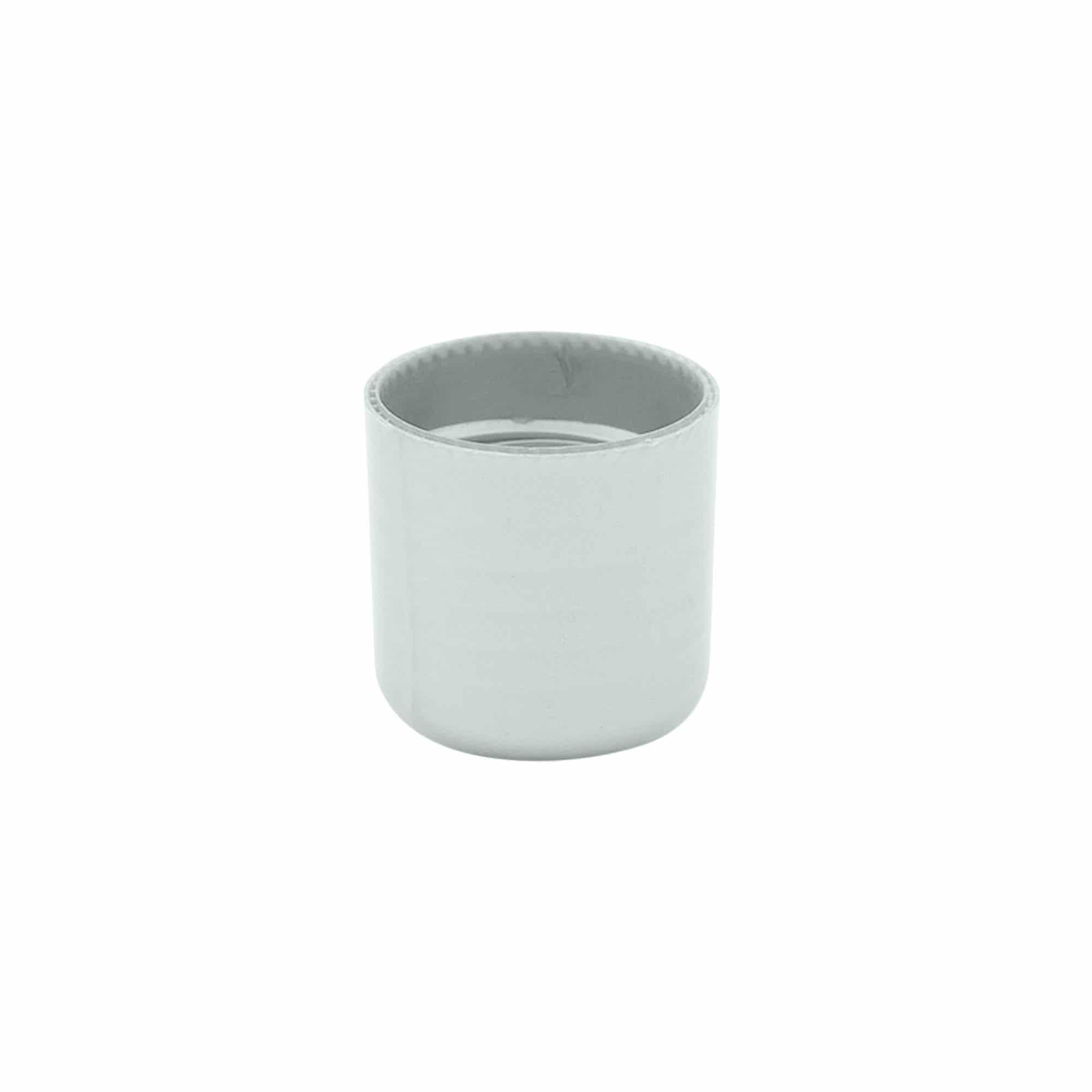 Schraubverschluss mit Spritzeinsatz, PP-Kunststoff, silber, für Mündung: 24/410