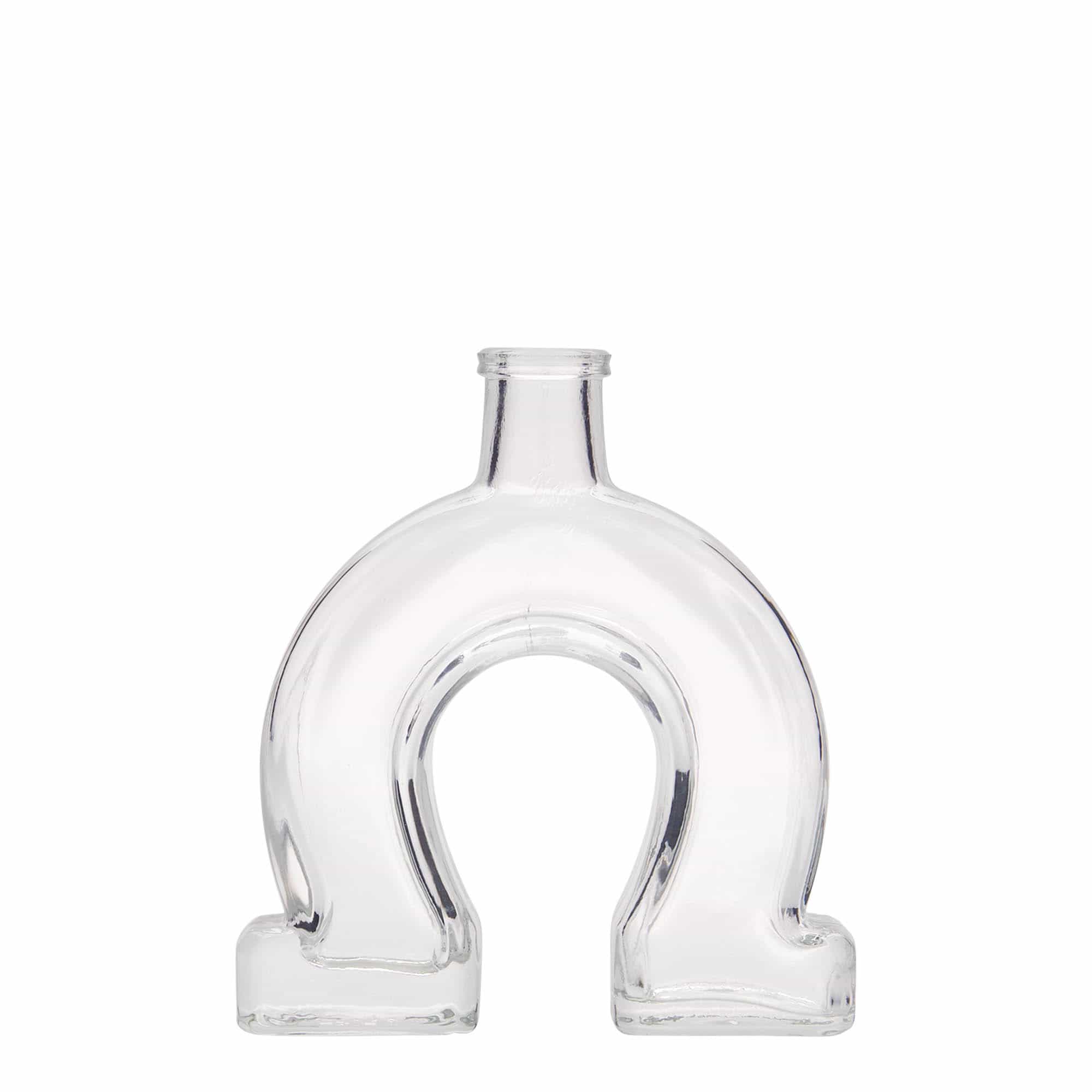 100 ml Glasflasche 'Hufeisen', Mündung: Kork 100 ml Glasflasche 'Hufeisen', Mündung: Kork