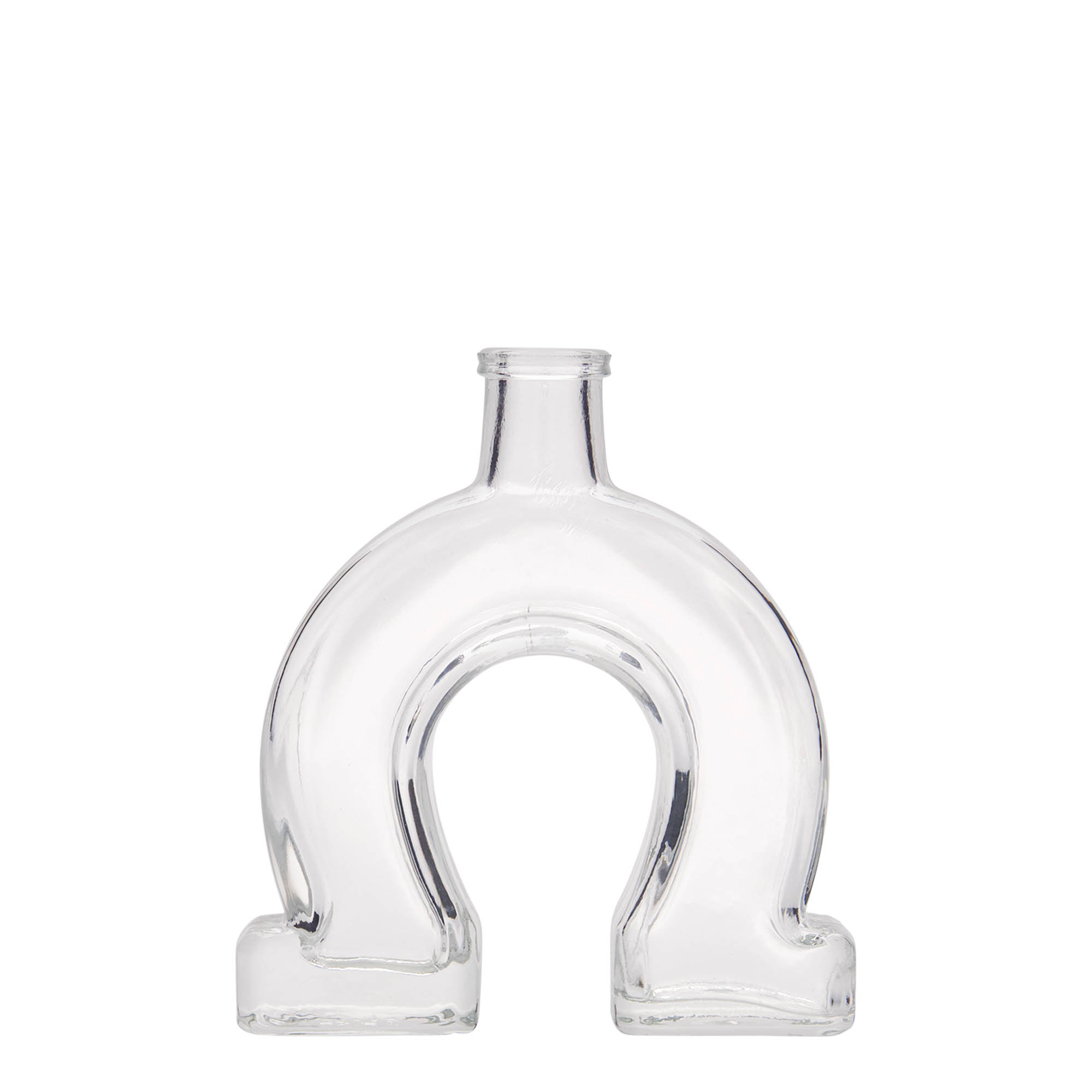 100 ml Glasflasche 'Hufeisen', Mündung: Kork 100 ml Glasflasche 'Hufeisen', Mündung: Kork