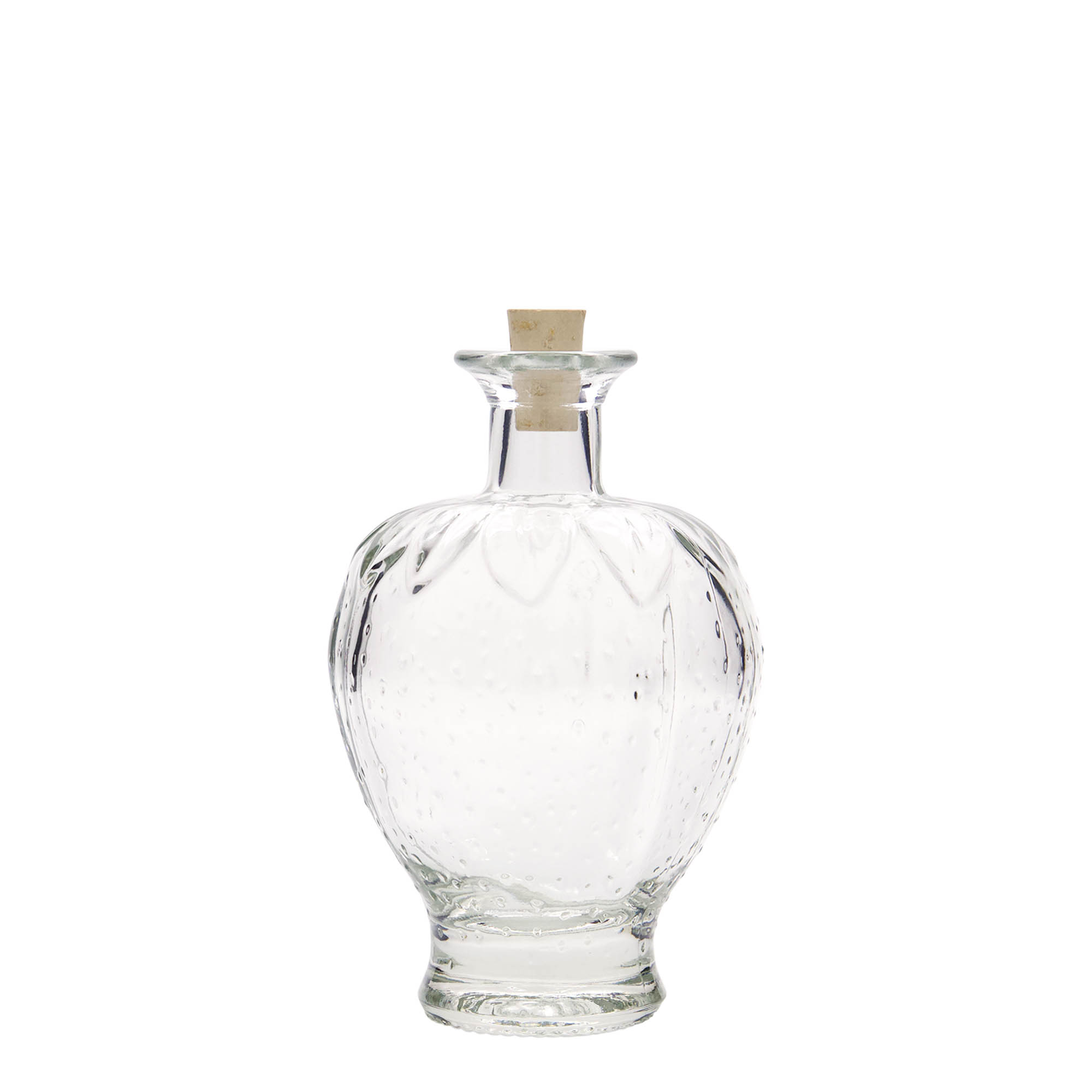 200 ml Glasflasche „Erdbeere“, Mündung: Kork