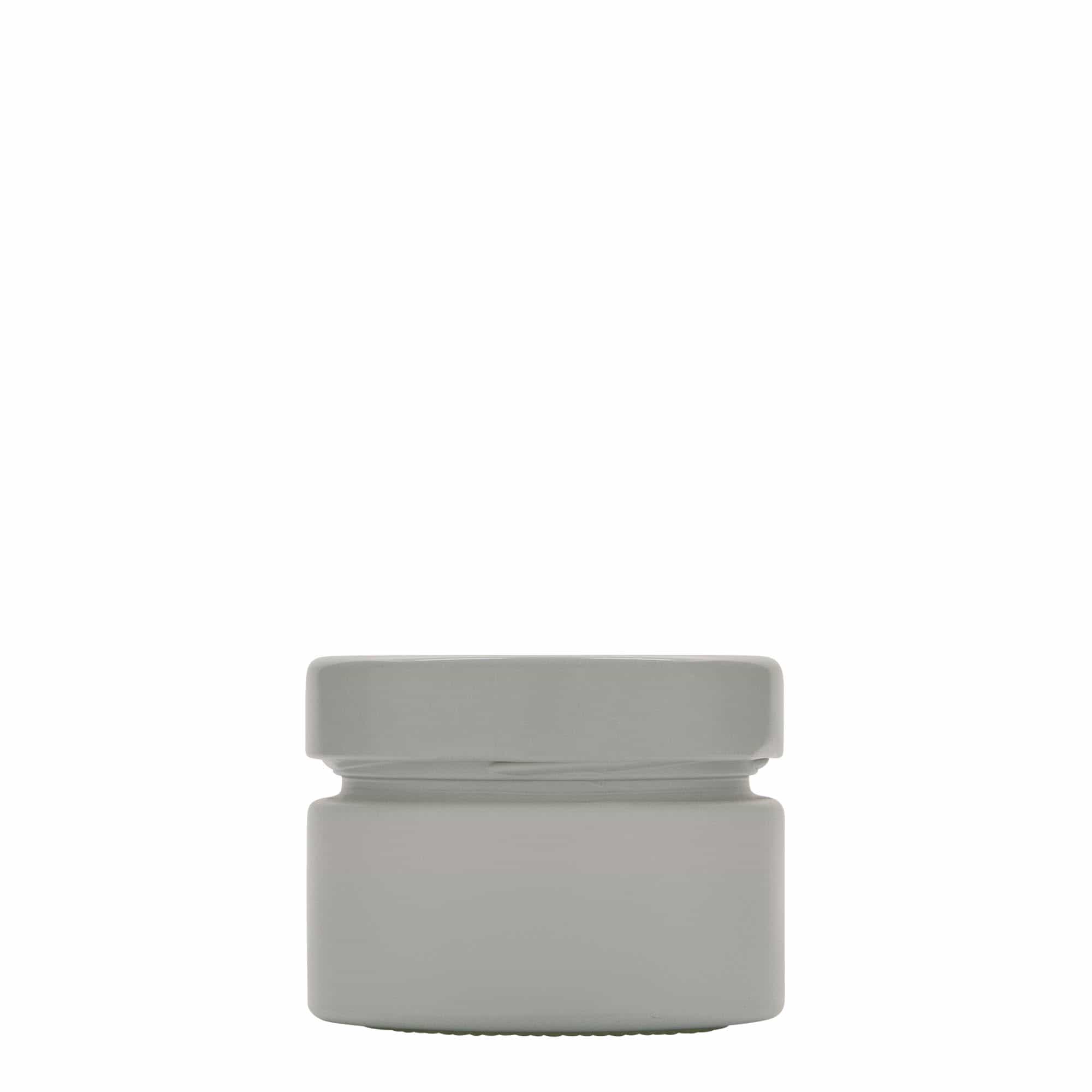 130 ml Rundglas 'Aurora', weiß, Mündung: Deep-Twist-Off (DTO 66)