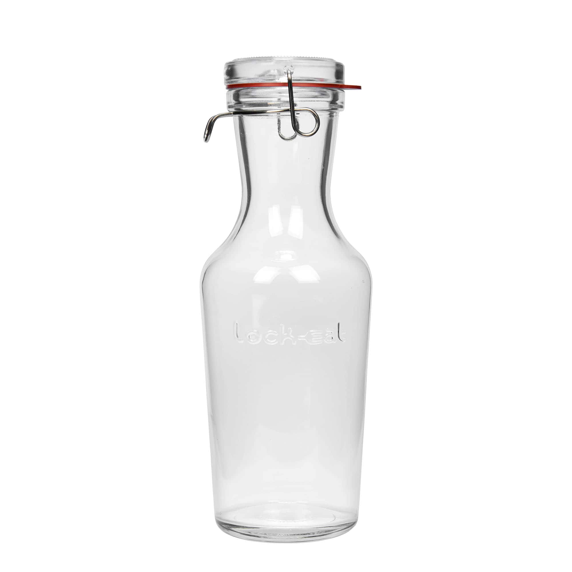 1.000 ml Glaskaraffe „Lock-Eat“, Mündung: Drahtbügelverschluss