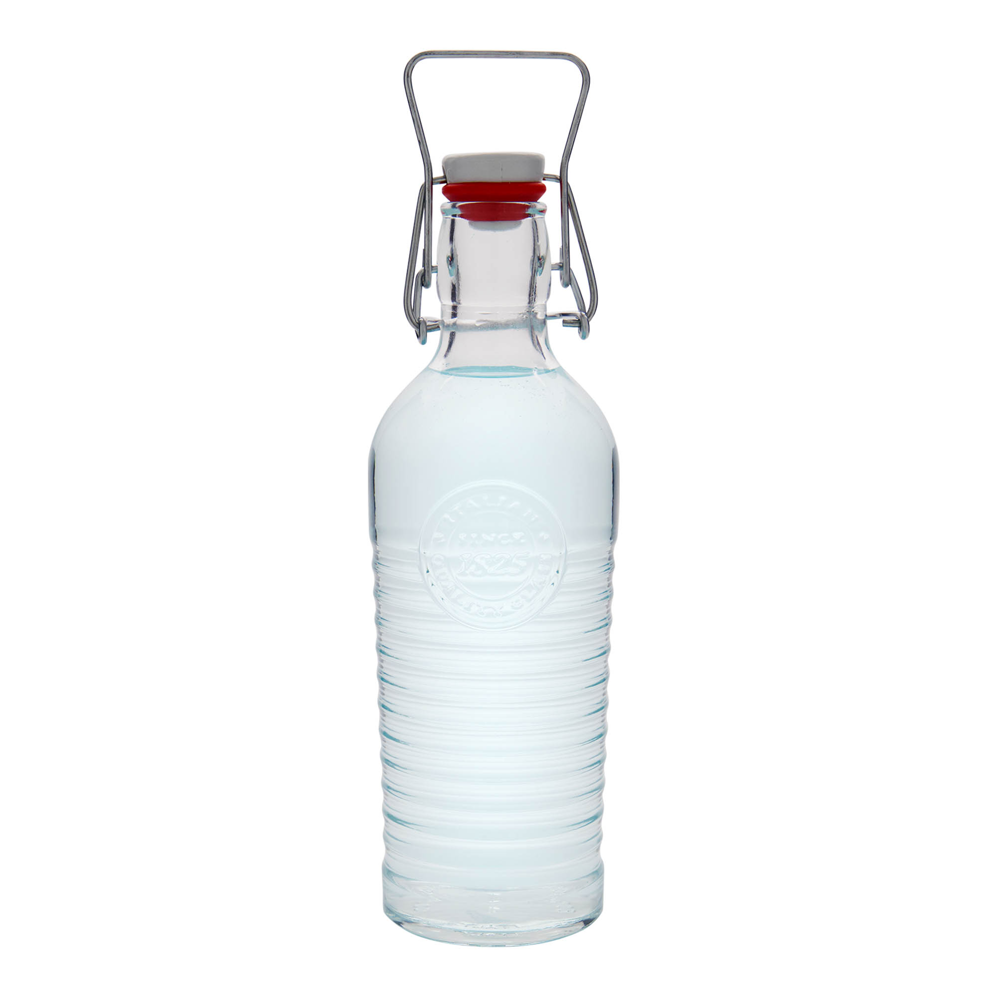 750 ml Glasflasche „Officina 1825“, Mündung: Bügelverschluss