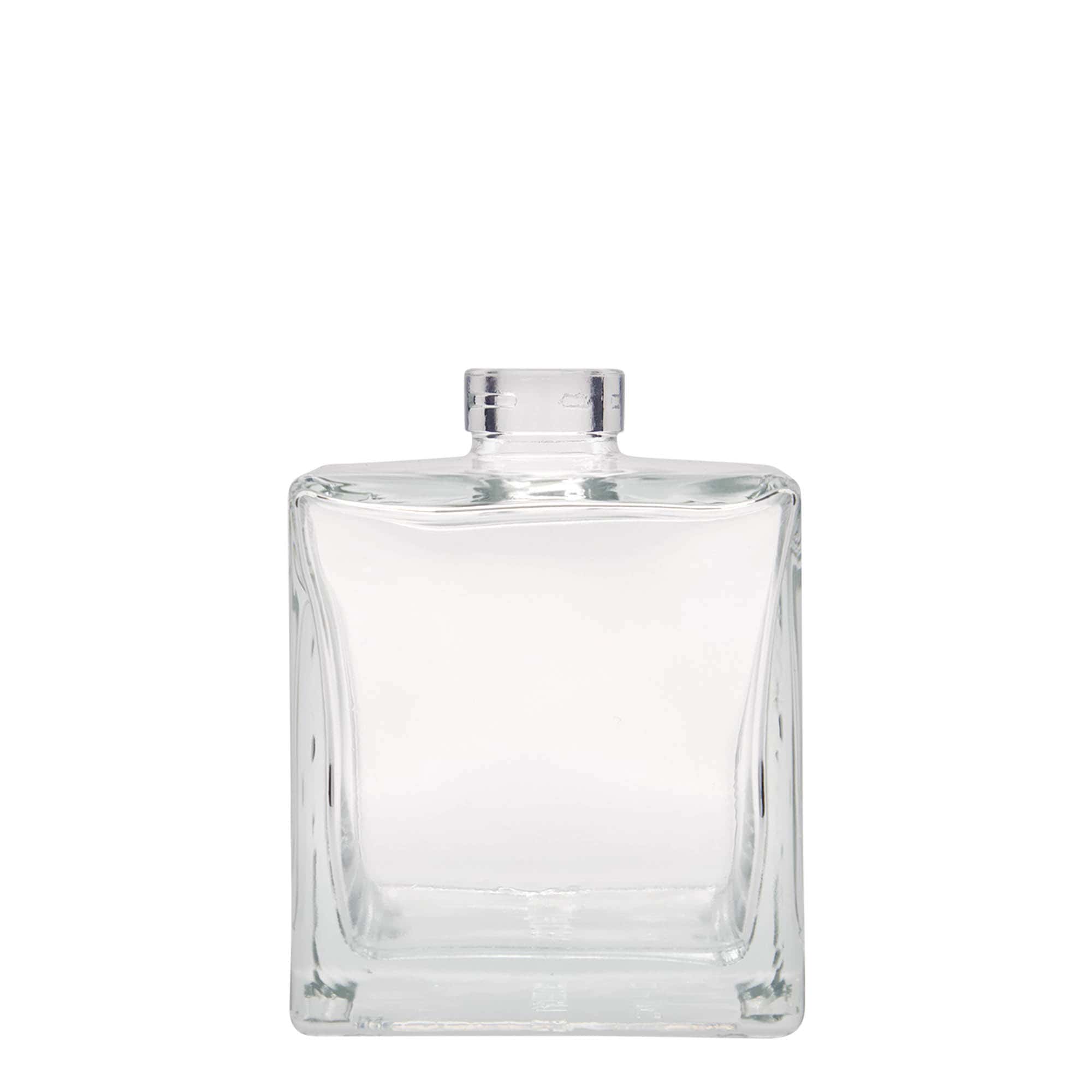 500 ml Glasflasche 'Cube', quadratisch, Mündung: Kork 500 ml Glasflasche 'Cube', quadratisch, Mündung: Kork