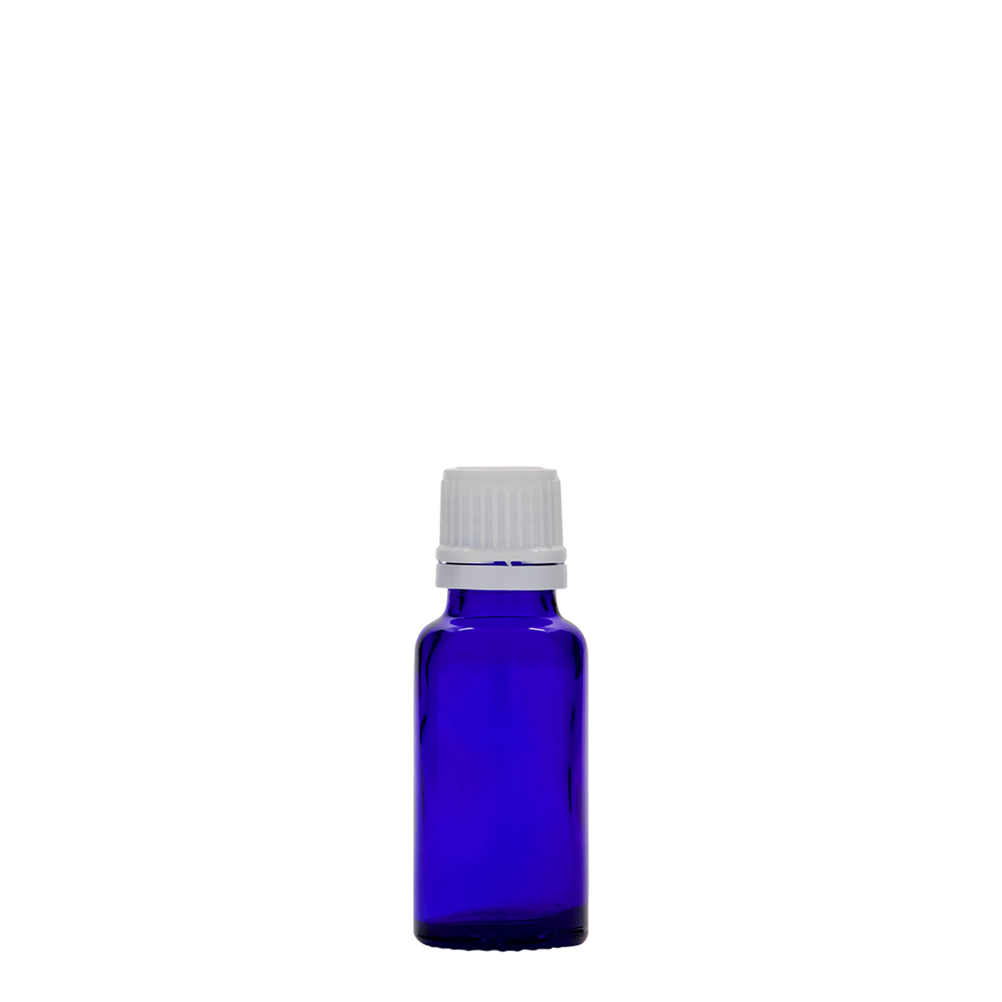 20 ml Medizinflasche, Glas, royalblau, Mündung: DIN 18 20 ml Medizinflasche, Glas, royalblau, Mündung: DIN 18