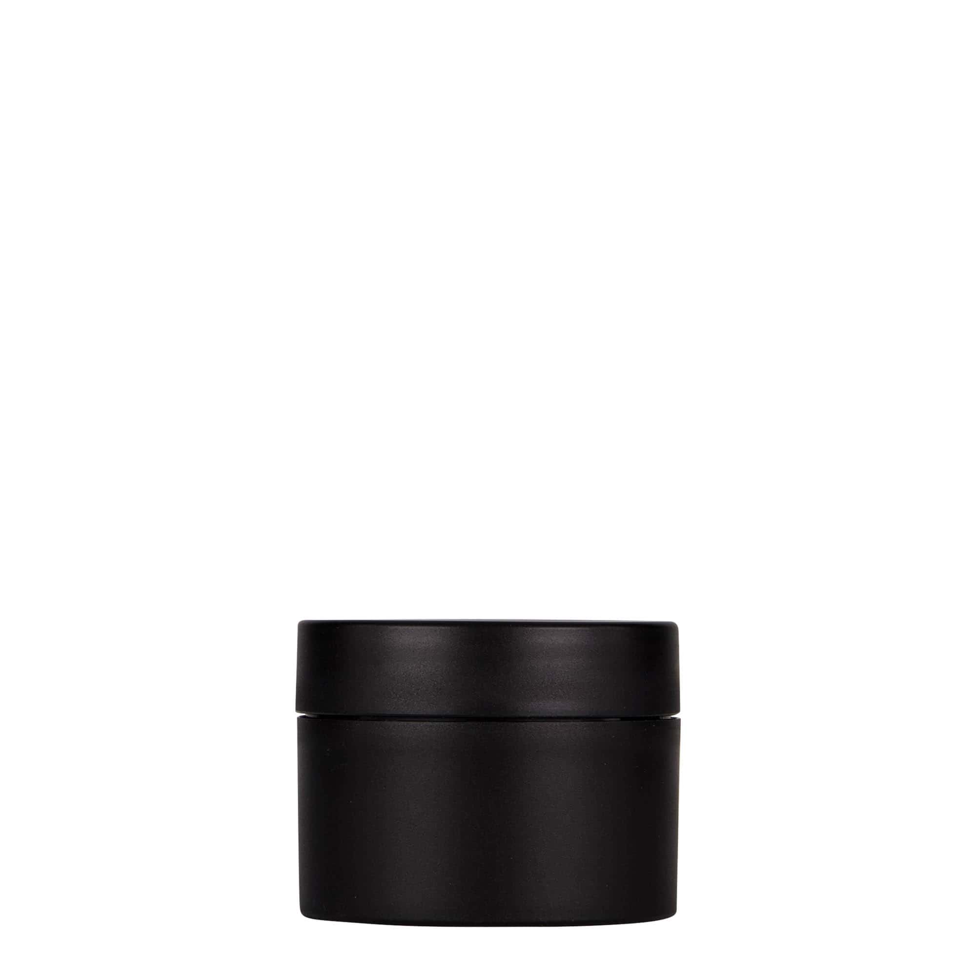 50 ml Kunststoffdose 'Antonella', PP, schwarz, Mündung: Schraubverschluss 50 ml Kunststoffdose 'Antonella', PP, schwarz, Mündung: Schraubverschluss