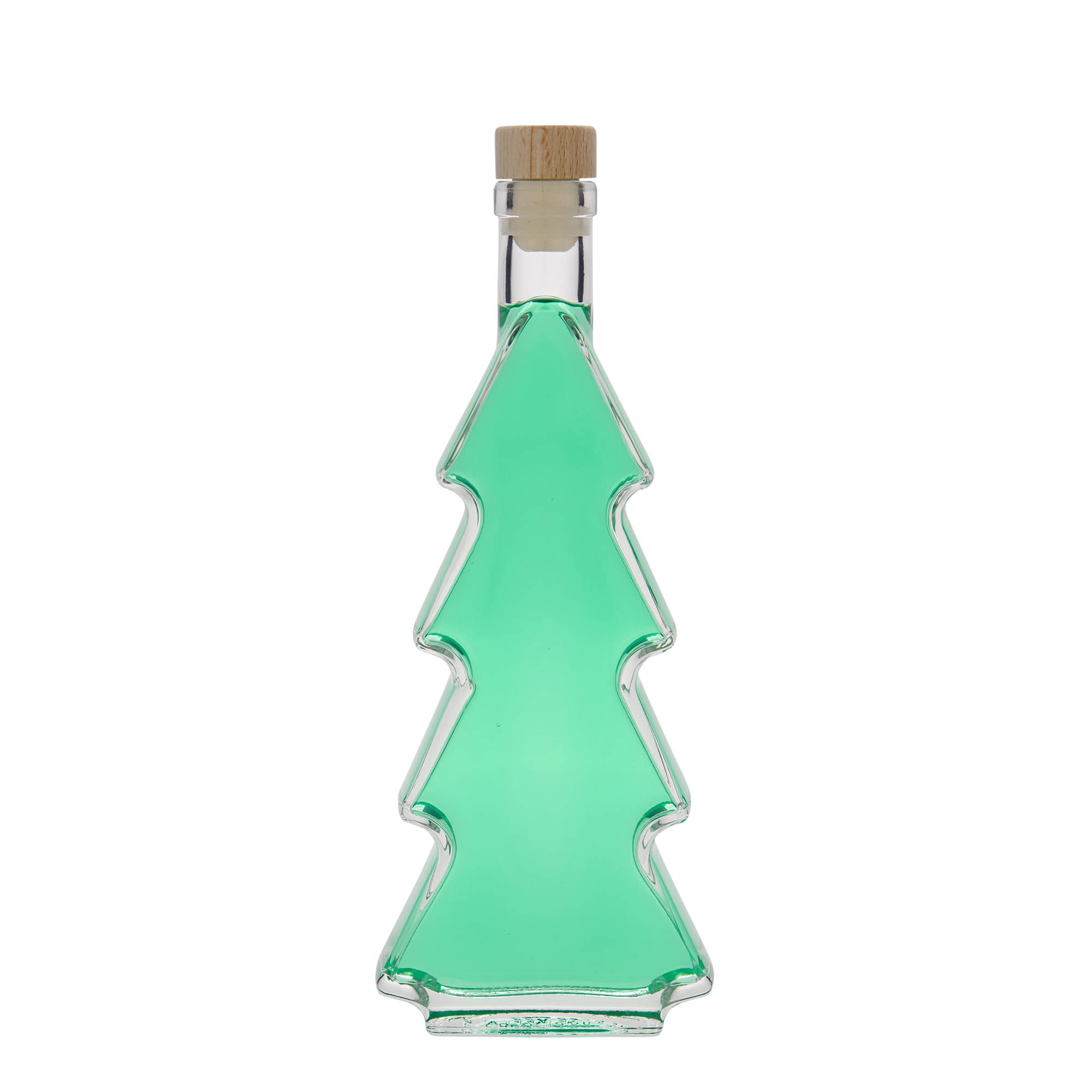 350 ml Glasflasche 'Tannenbaum', Mündung: Kork