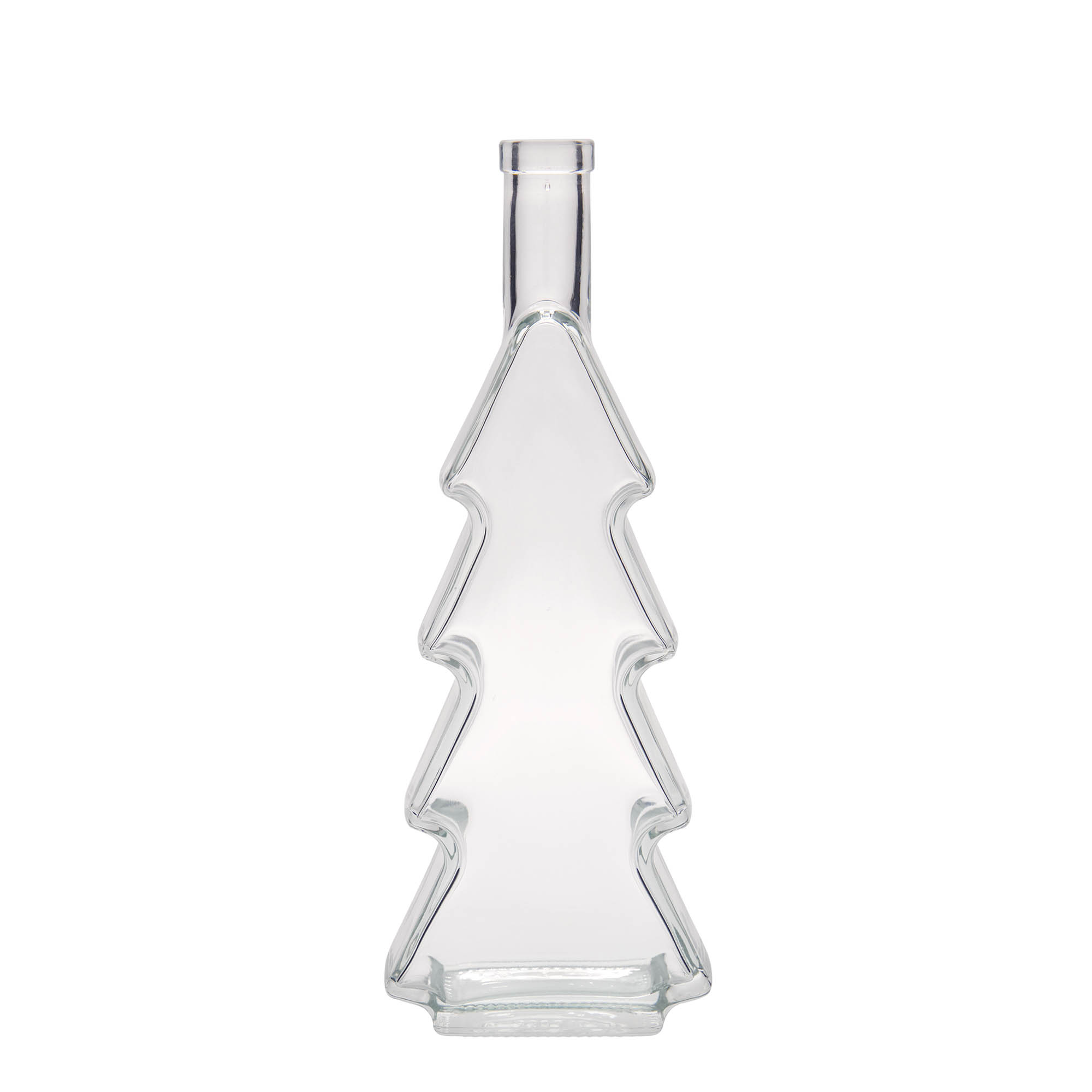500 ml Glasflasche „Tannenbaum“, Mündung: Kork