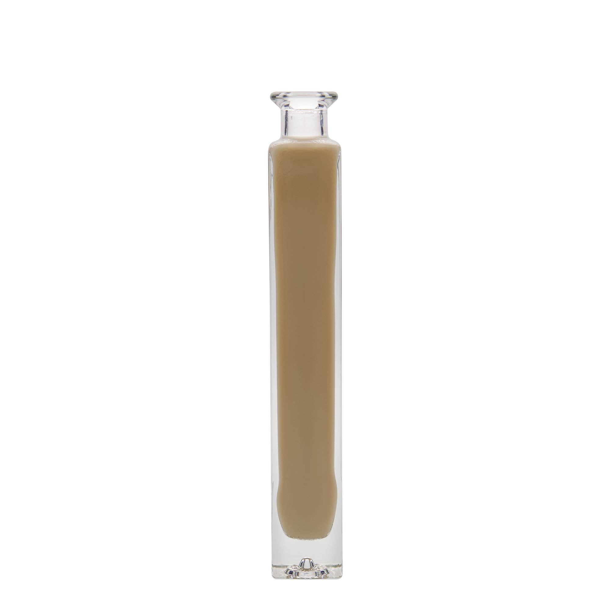 200 ml Glasflasche „Tommy“, quadratisch, Mündung: Kork