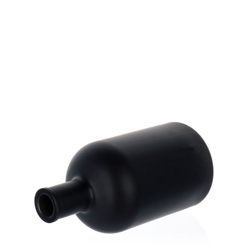 700 ml Glasflasche 'Gerardino', schwarz, Mündung: Kork 700 ml Glasflasche 'Gerardino', schwarz, Mündung: Kork