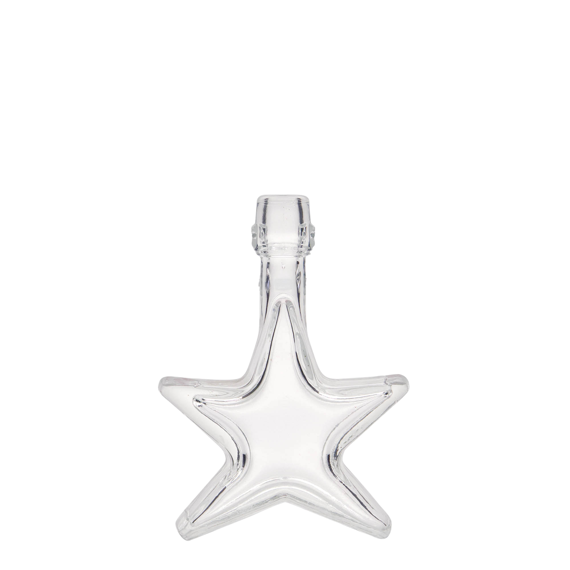 40 ml Glasflasche 'Stern', Mündung: Bügelverschluss