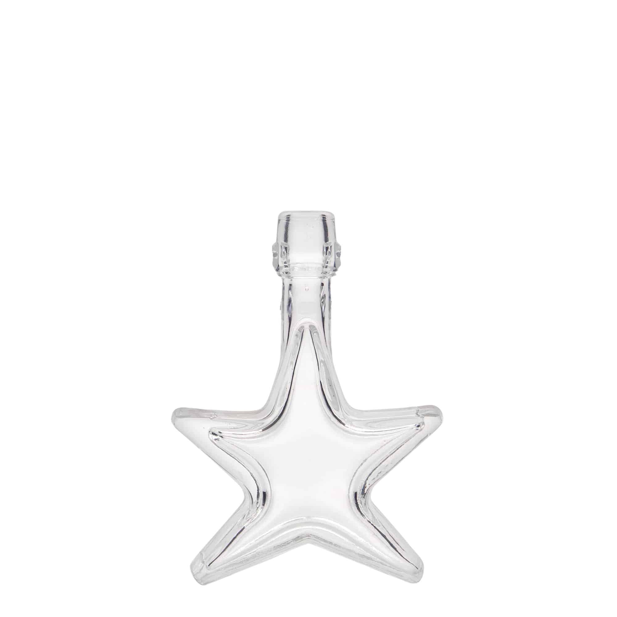 40 ml Glasflasche „Stern“, Mündung: Bügelverschluss