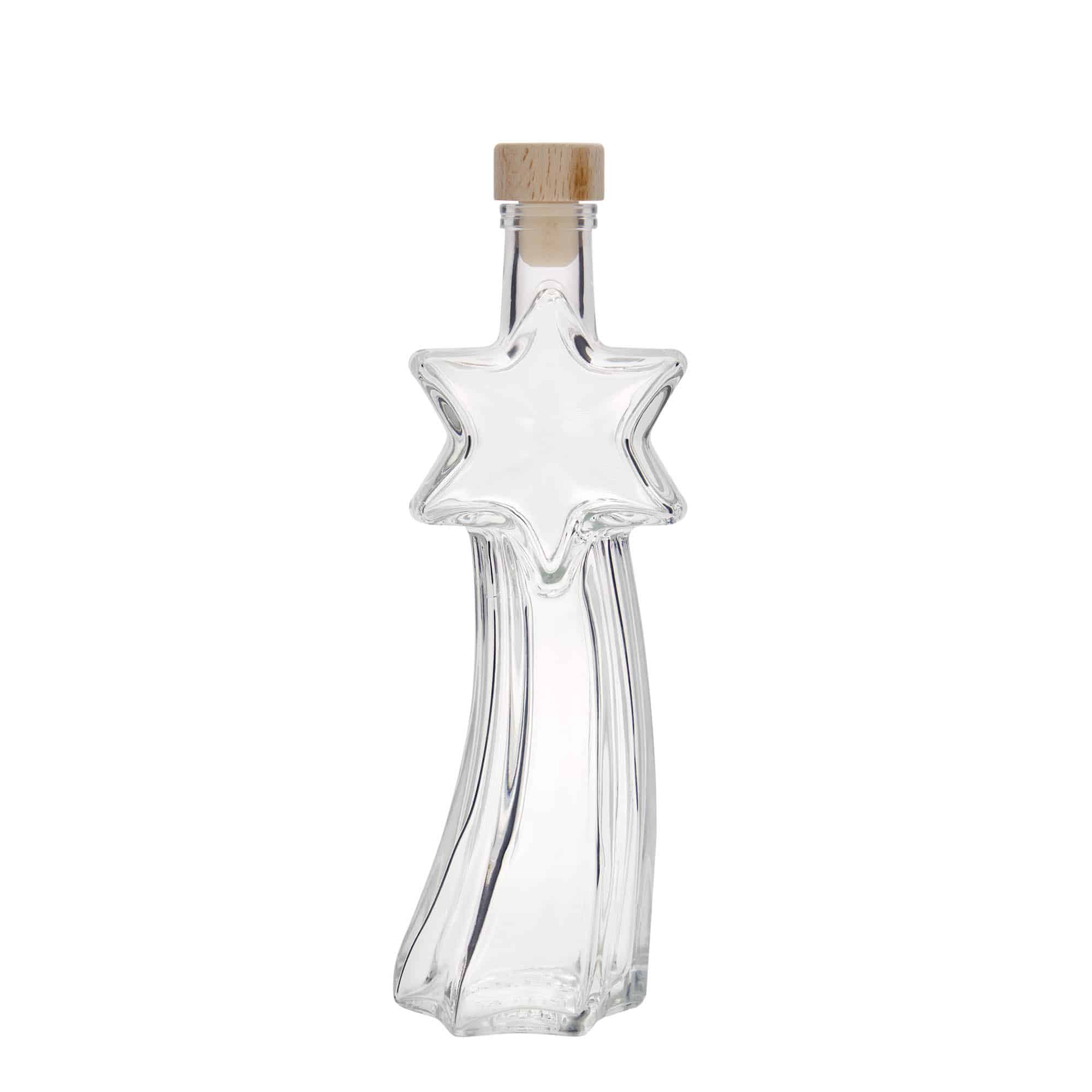 200 ml Glasflasche 'Sternschnuppe', Mündung: Kork