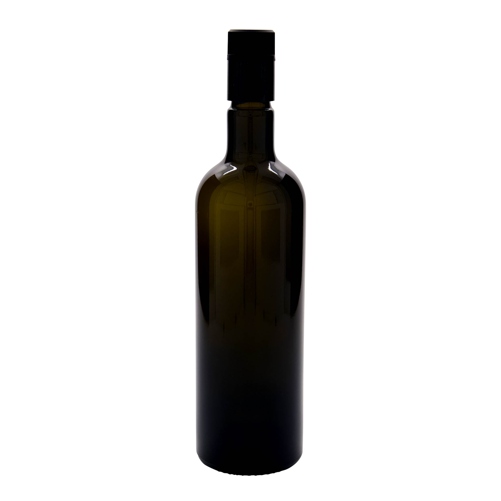 750 ml Essig-/Ölflasche „Willy New“, Glas, antikgrün, Mündung: DOP