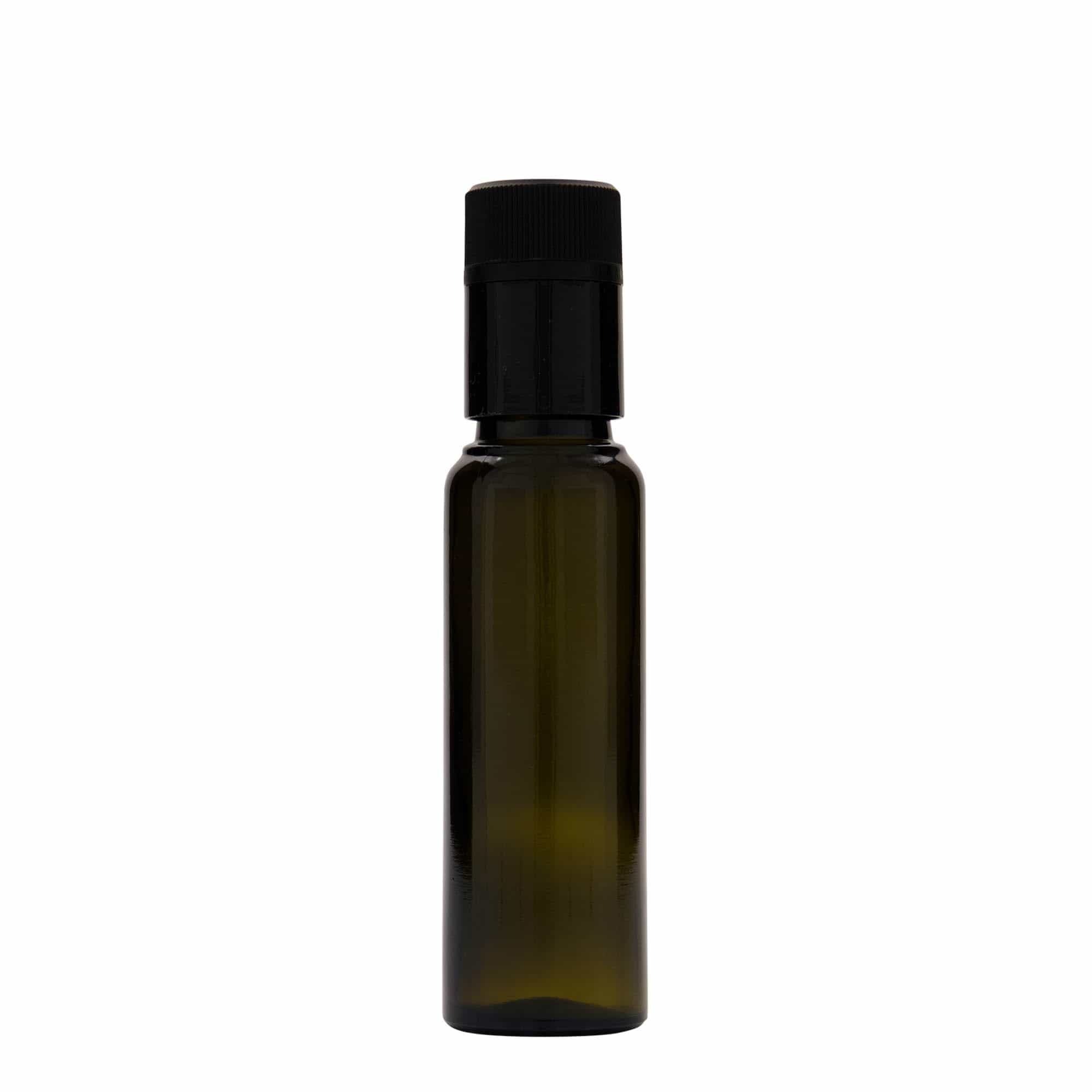 100 ml Essig-/Ölflasche „Willy New“, Glas, antikgrün, Mündung: DOP
