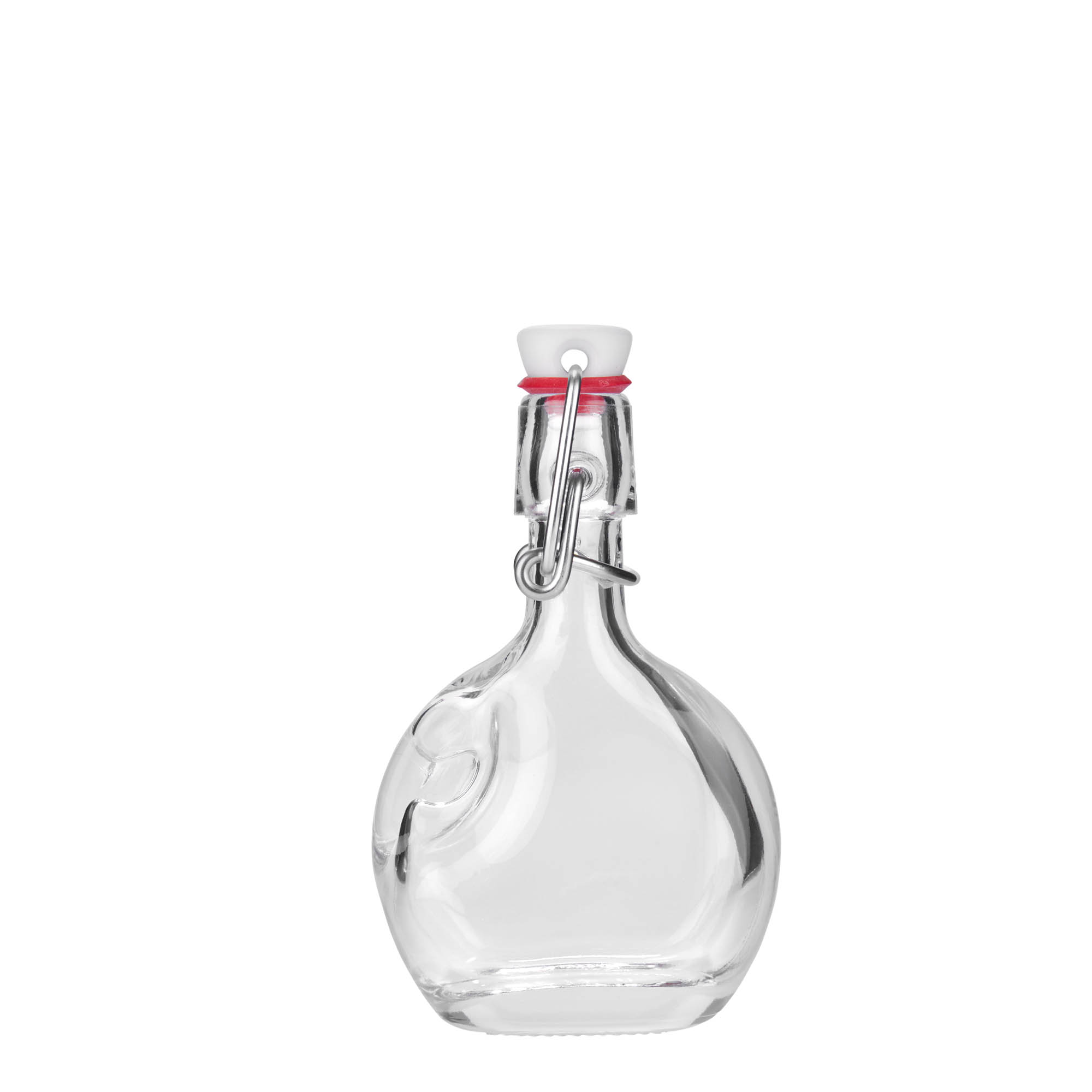 40 ml Glasflasche 'Lukas', oval, Mündung: Bügelverschluss 40 ml Glasflasche 'Lukas', oval, Mündung: Bügelverschluss