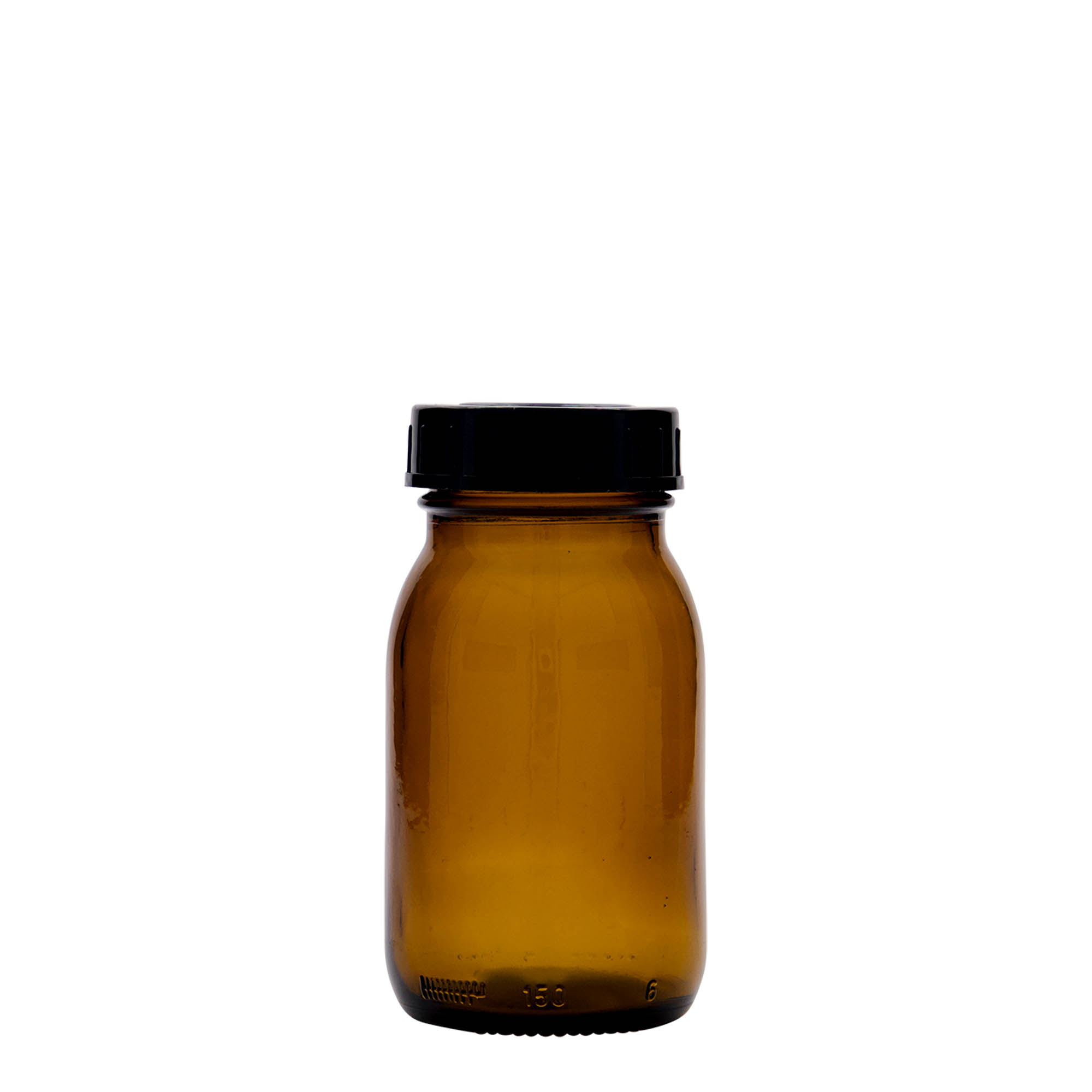 150 ml Weithalsglas, braun, Mündung: DIN 45 150 ml Weithalsglas, braun, Mündung: DIN 45