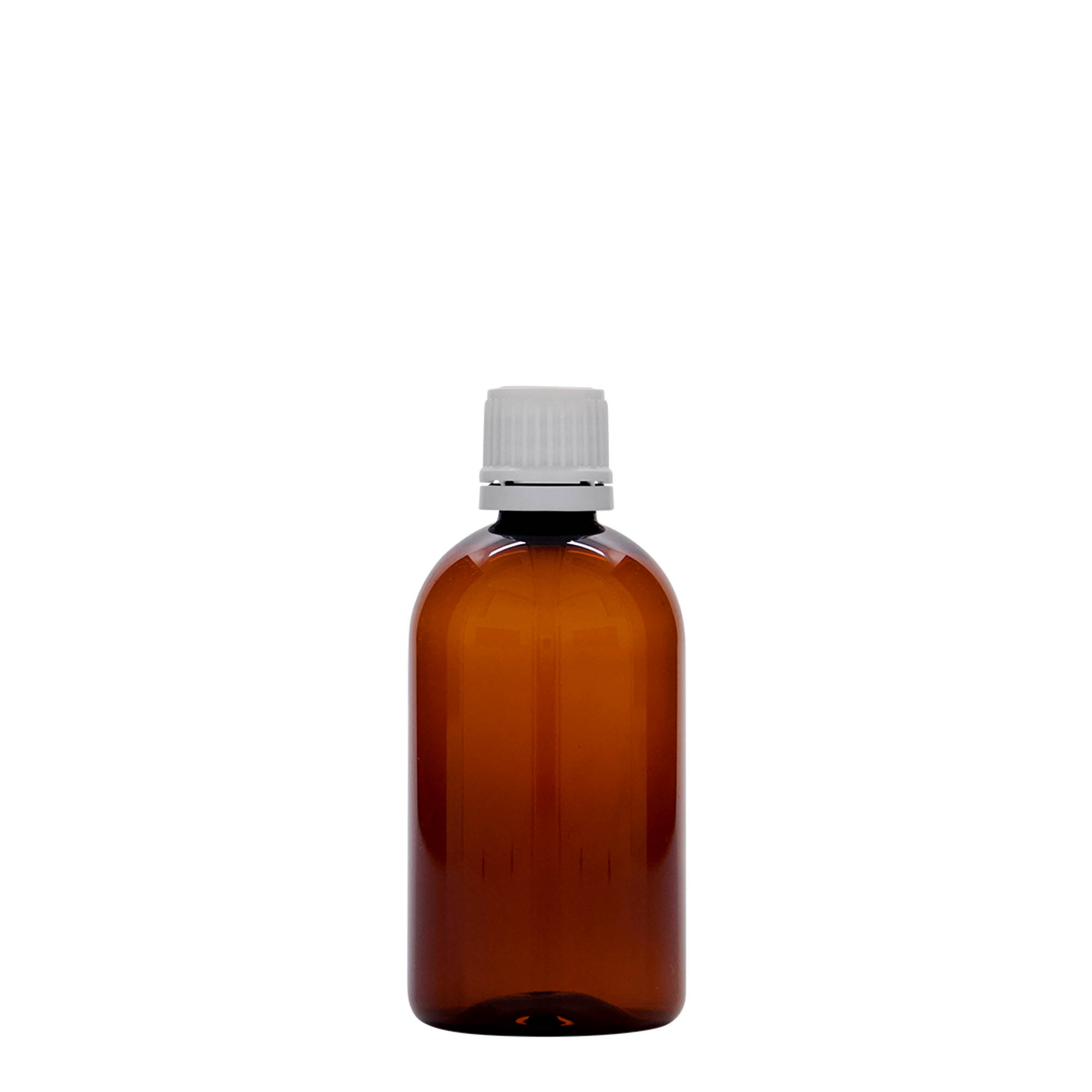 100 ml PET-Medizinflasche 'Easy Living', braun, Kunststoff, Mündung: DIN 18 100 ml PET-Medizinflasche 'Easy Living', braun, Kunststoff, Mündung: DIN 18