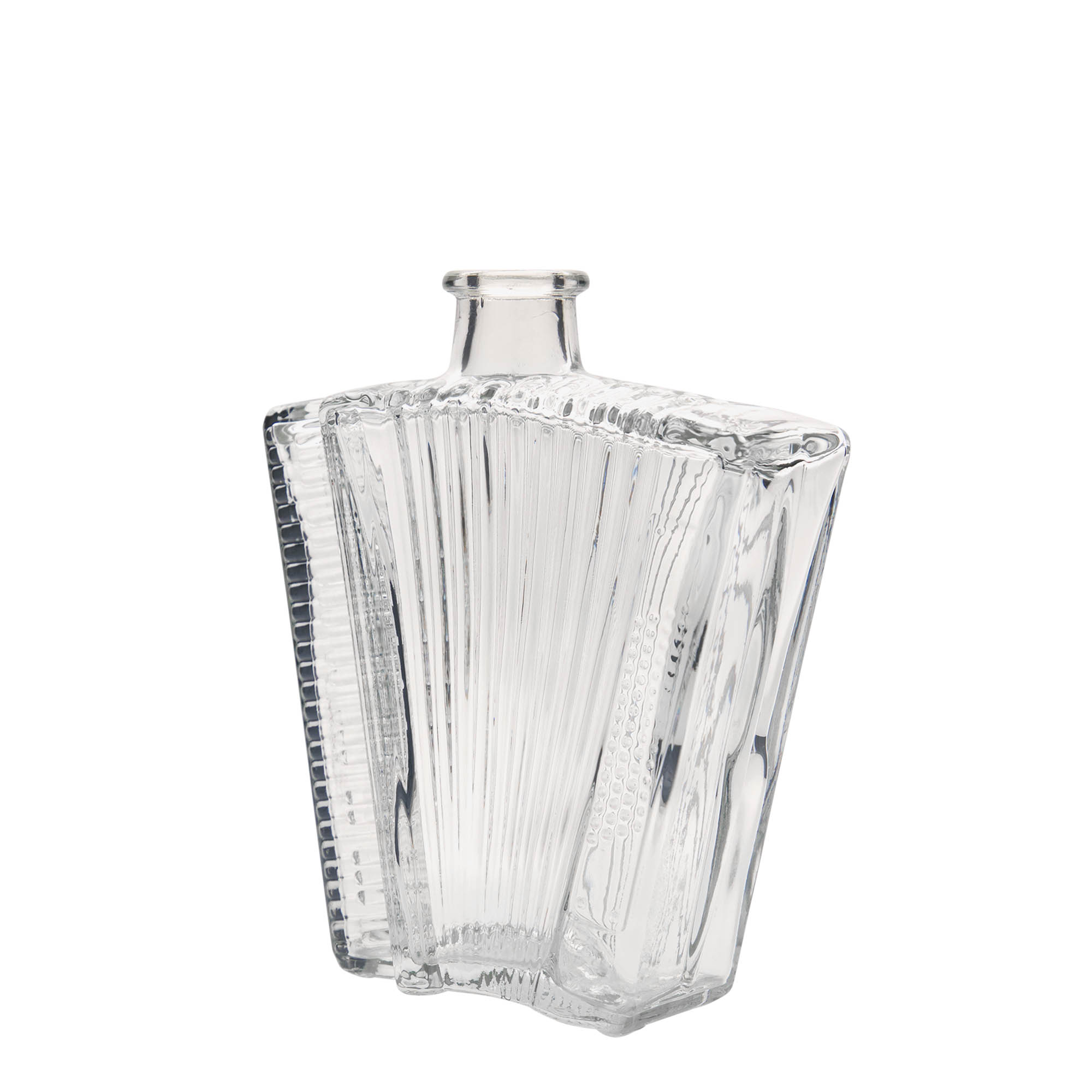 500 ml Glasflasche „Akkordeon“, Mündung: Kork