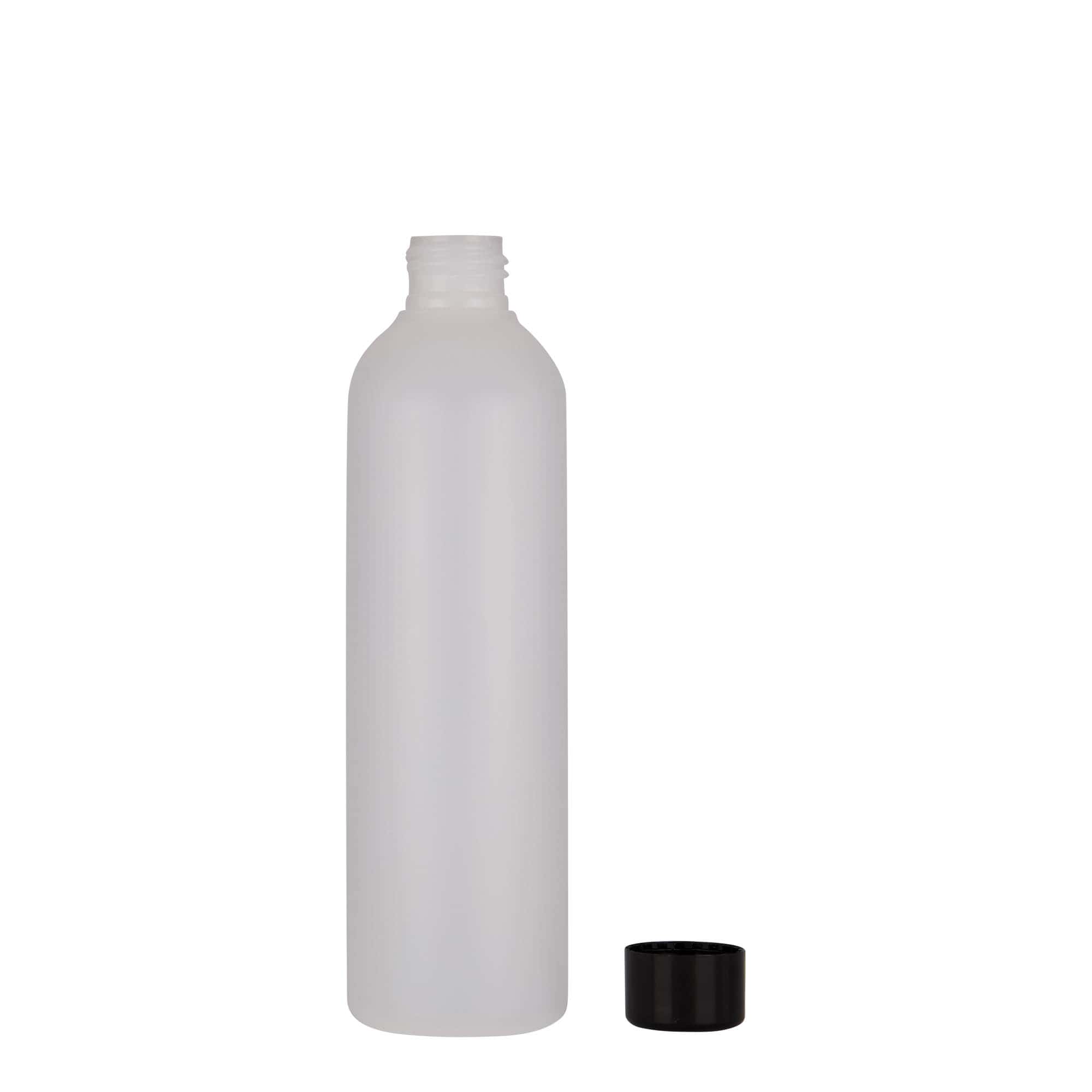 250 ml Kunststoffflasche 'Tuffy', HDPE, natur, Mündung: 24/410
