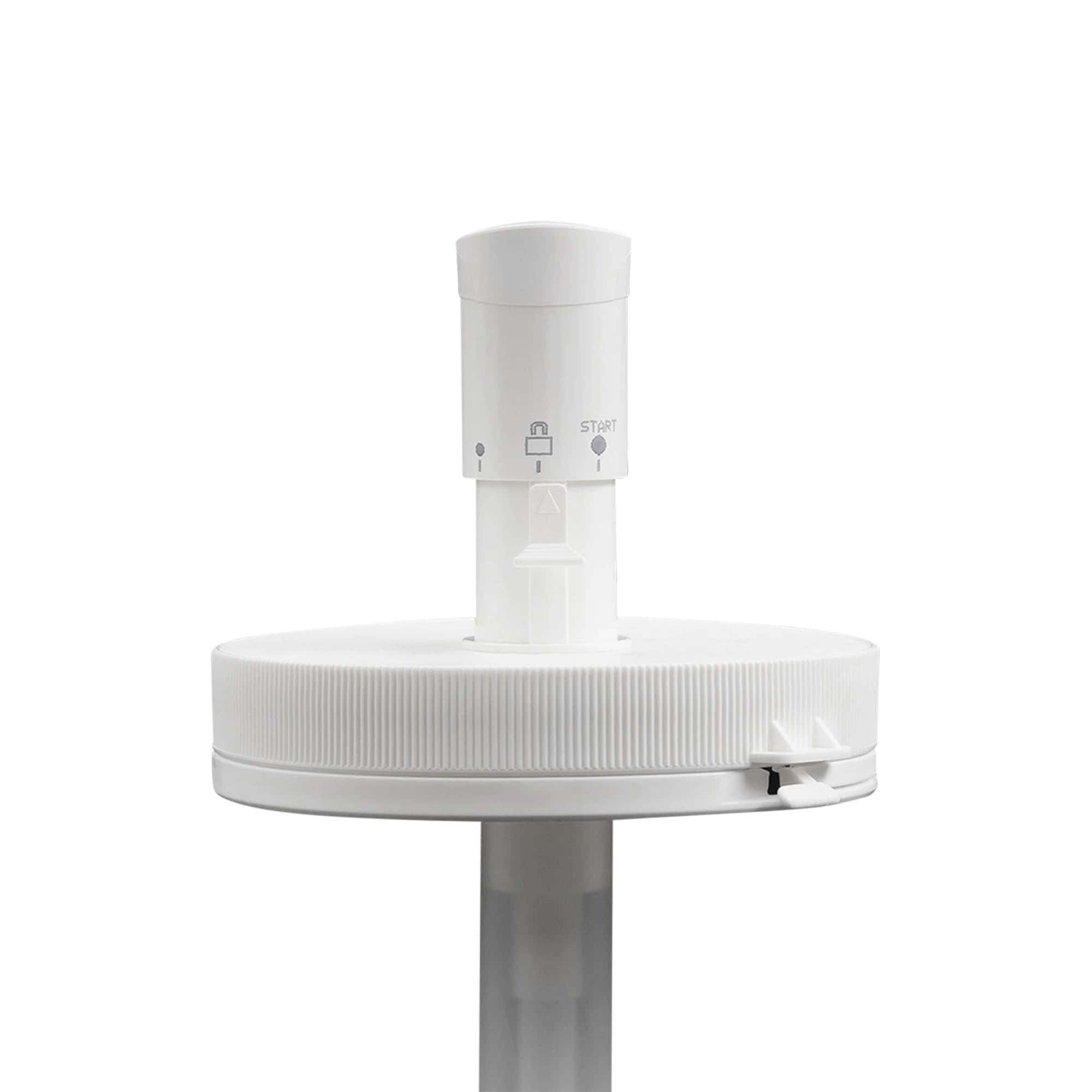 Dispenserpumpe für 1.240 ml 'Securibox', PE-Kunststoff, weiß, für Mündung: Schraubverschluss