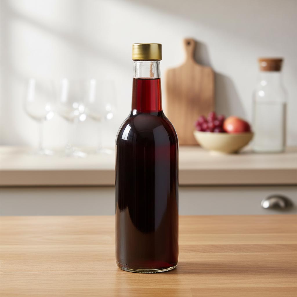 Schraubverschluss, Metall-Holz, holzfarben, für Mündung: PP 28