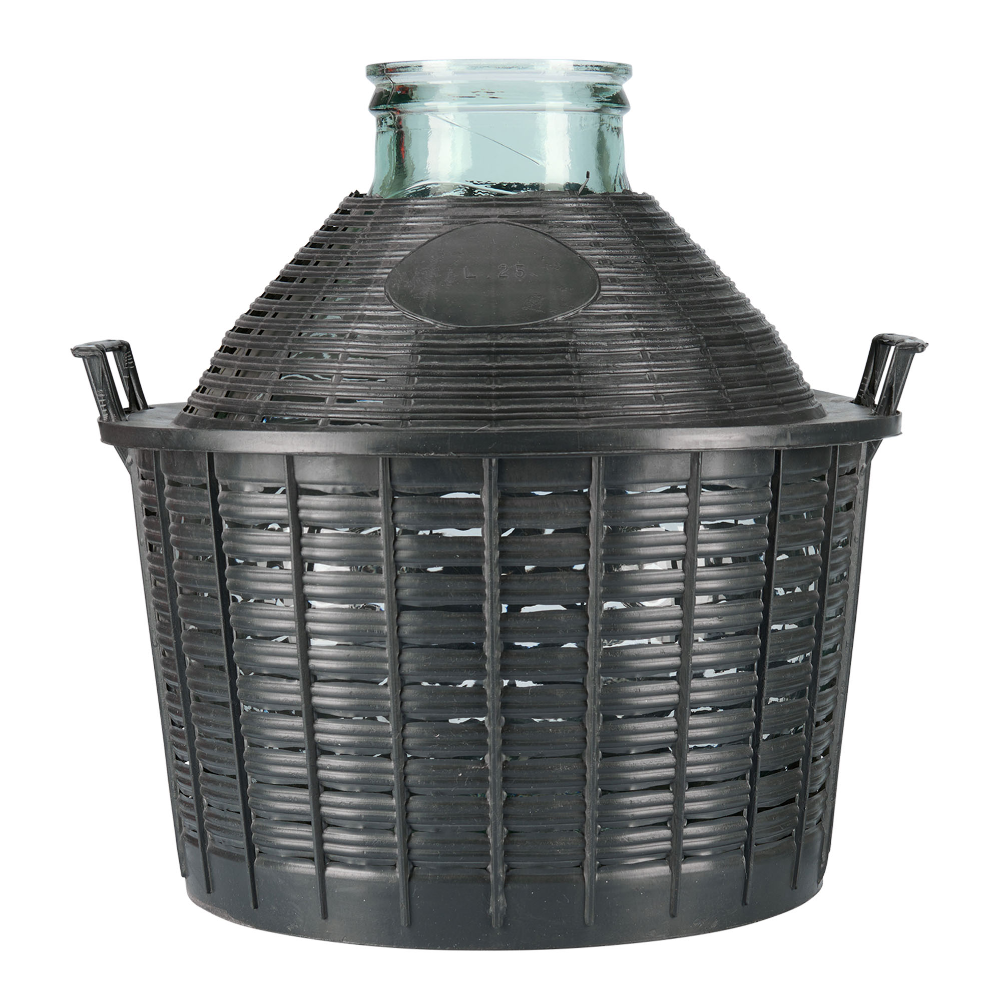 25 l Ballonflasche Weithals, Glas, Mündung: Stülpdeckel