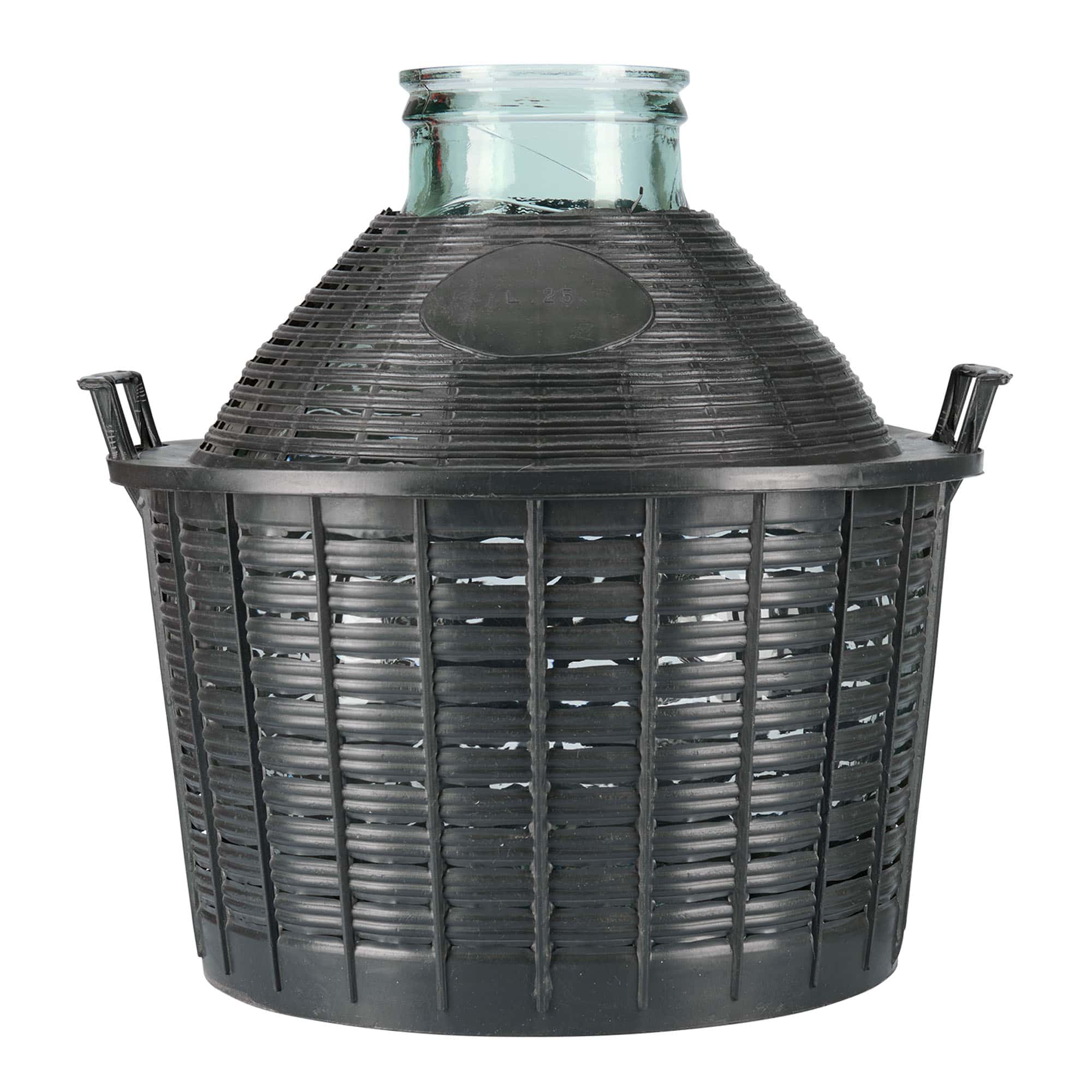 25 l Ballonflasche Weithals, Glas, Mündung: Stülpdeckel