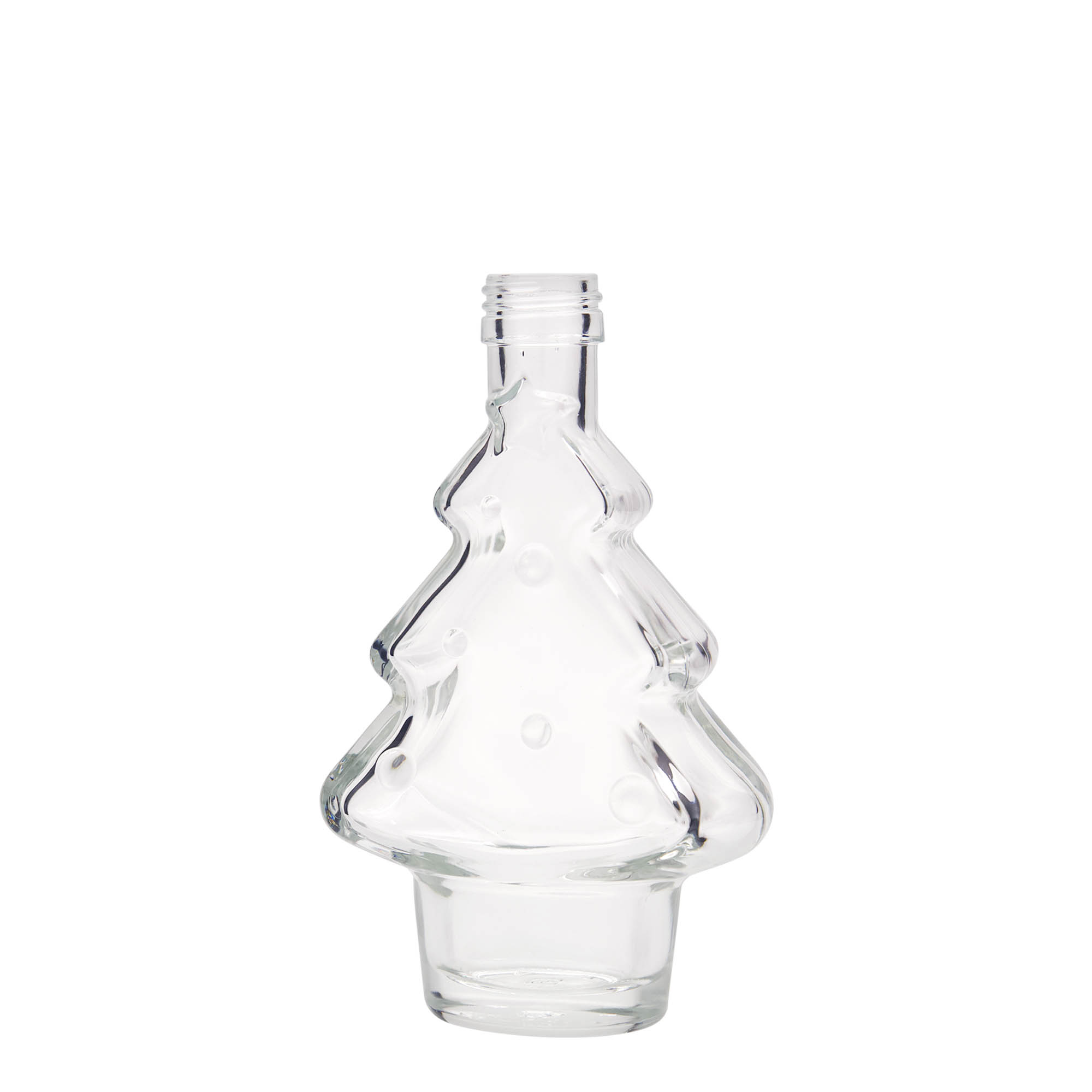 200 ml Glasflasche „Tannenbaum“, Mündung: PP 28