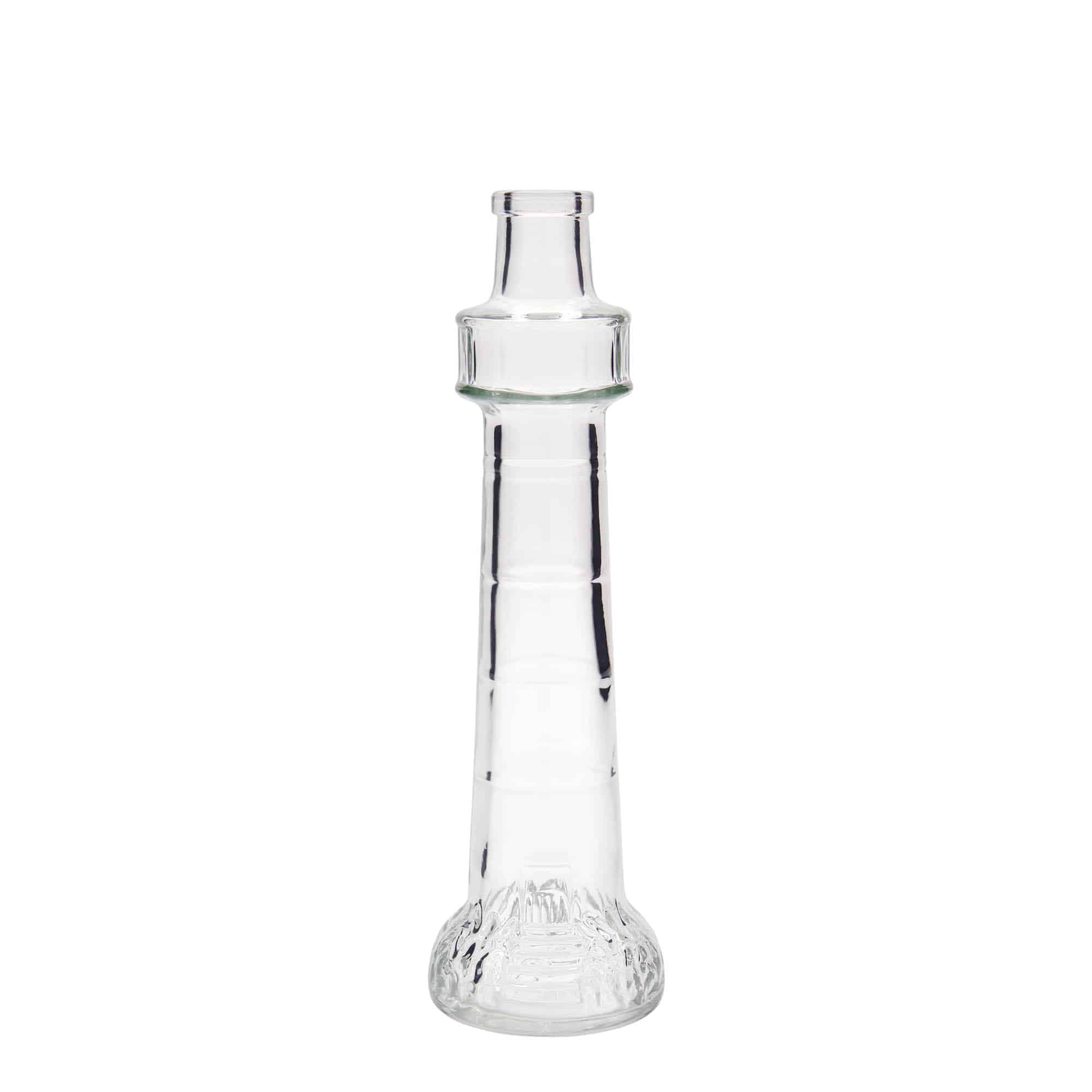 200 ml Glasflasche „Leuchtturm“, Mündung: Kork
